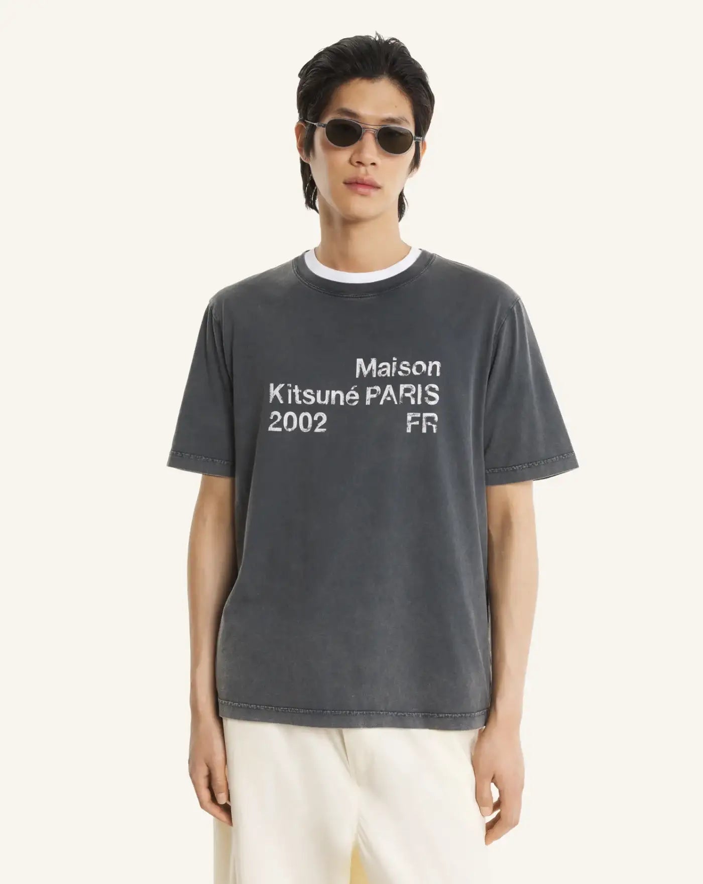 Camiseta Maison Kitsune 2002 Fades PM00124KJ7036 0519 MAISON KITSUNE 
