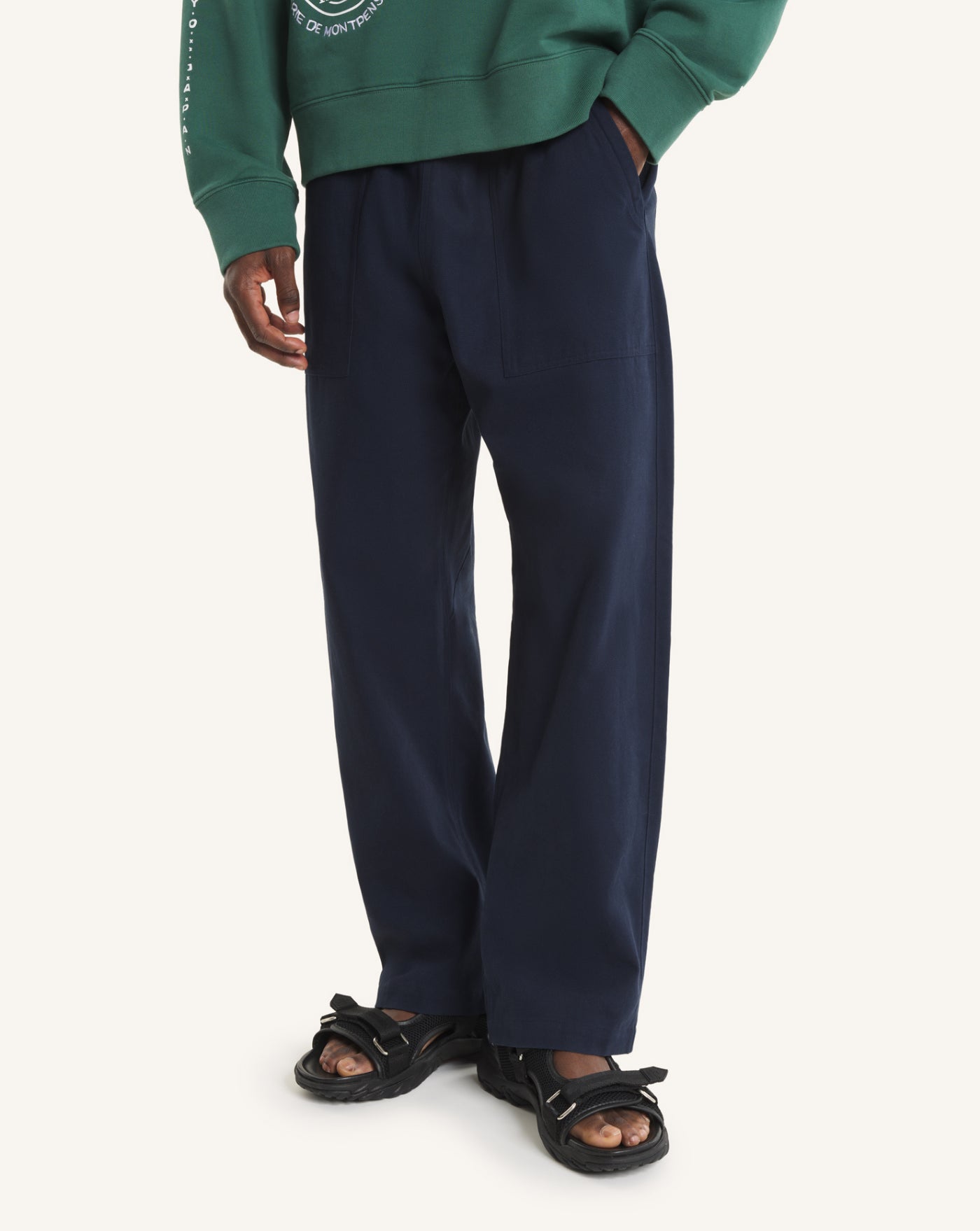 Pantalon Maison Kitsune Workwear Pants QM01109WW9102 0413 MAISON KITSUNE 