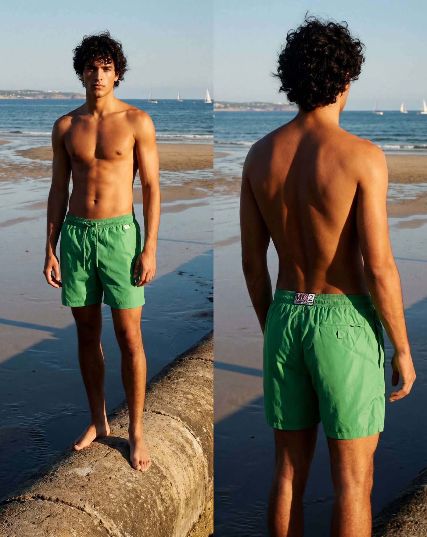 Bañador Mc2 Saint Barth Lighting Pantone<BR/> LIG0004 01675L 57 GREEN PNT L MC2 SAINT BARTH 
