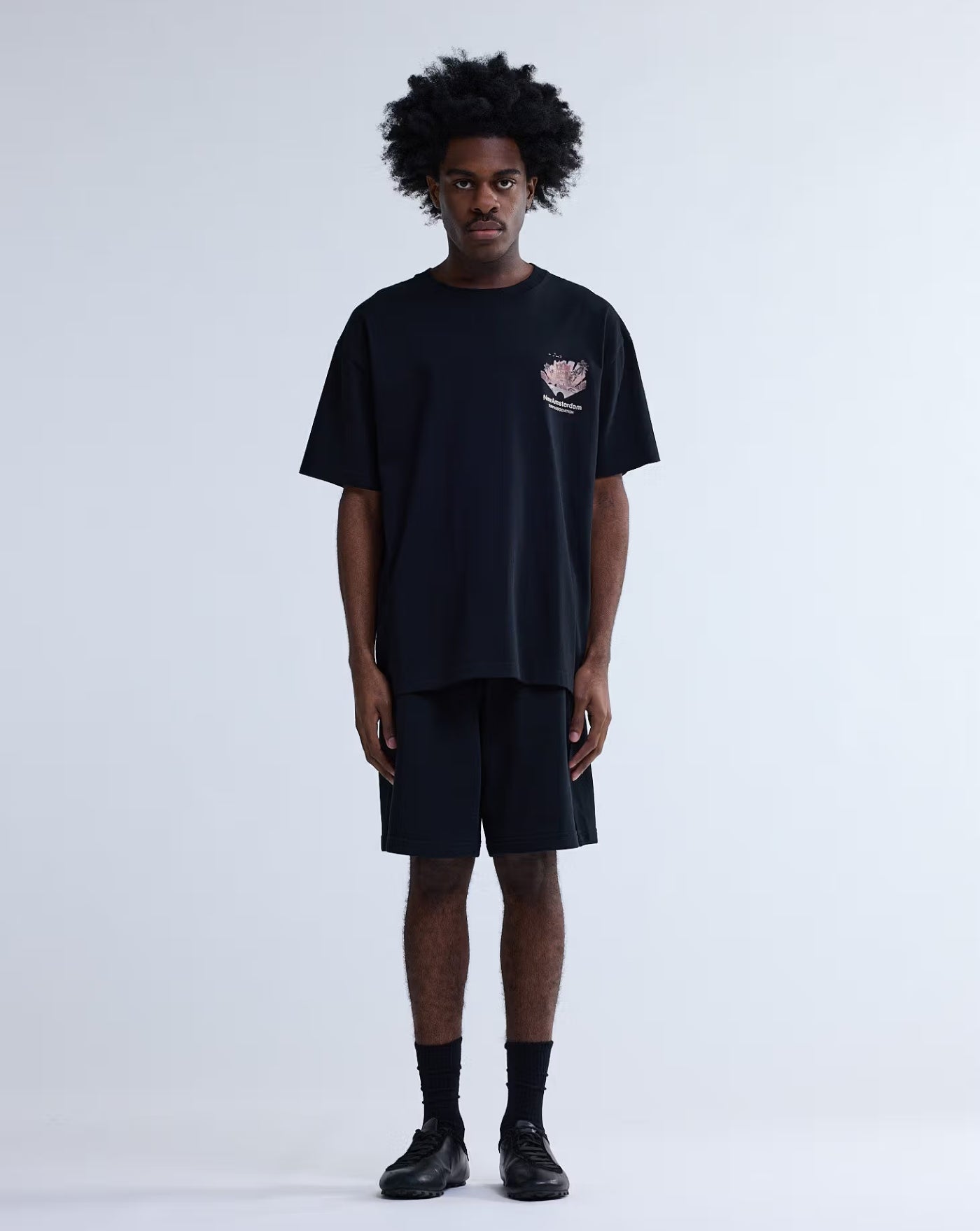 Camiseta New Amsterdam Tropical Tee 2601074002 BLACK NEW AMSTERDAM 