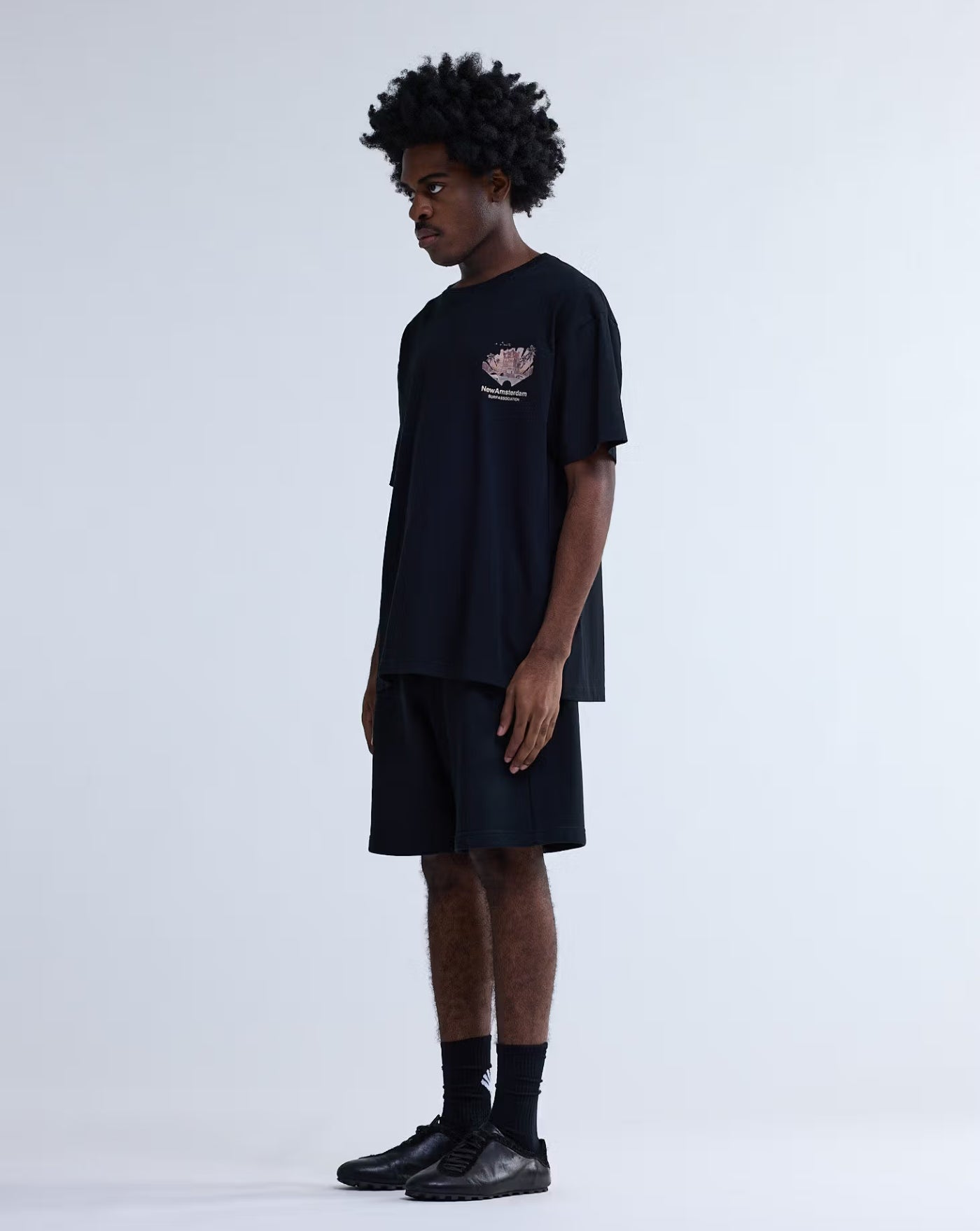 Camiseta New Amsterdam Tropical Tee 2601074002 BLACK NEW AMSTERDAM 