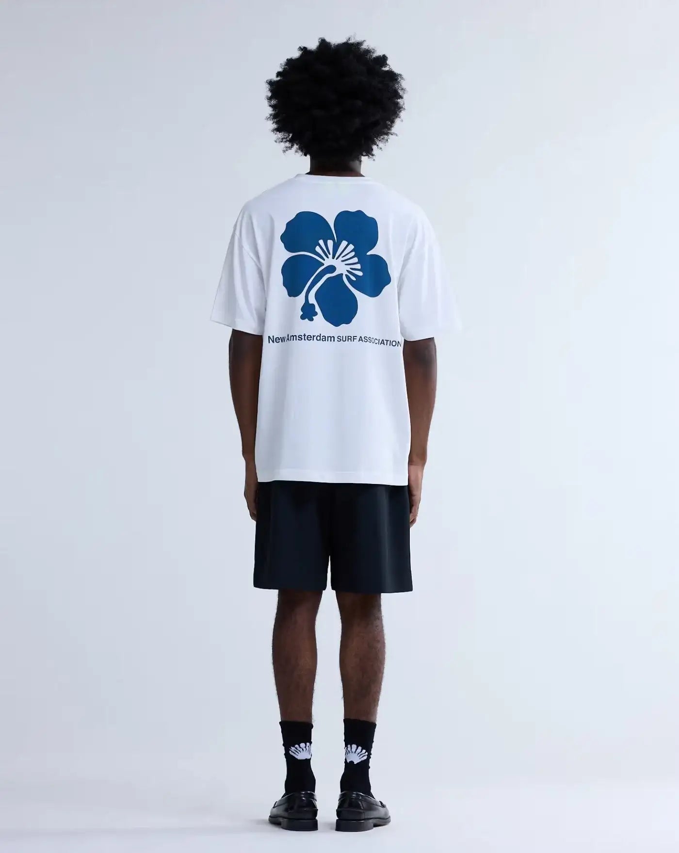 Camiseta New Amsterdam Hibiscus Tee 2601078001 WASHED WHITE NEW AMSTERDAM 