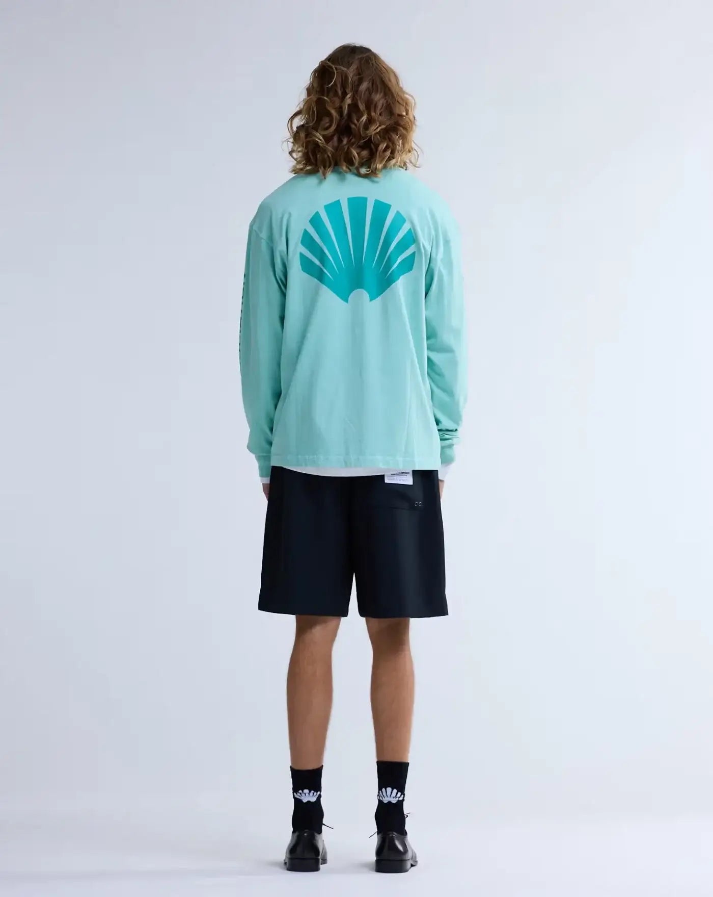Camiseta New Amsterdam Logo Longsleeve Ocean 2601106002 WAVE/SEA GREEN NEW AMSTERDAM 