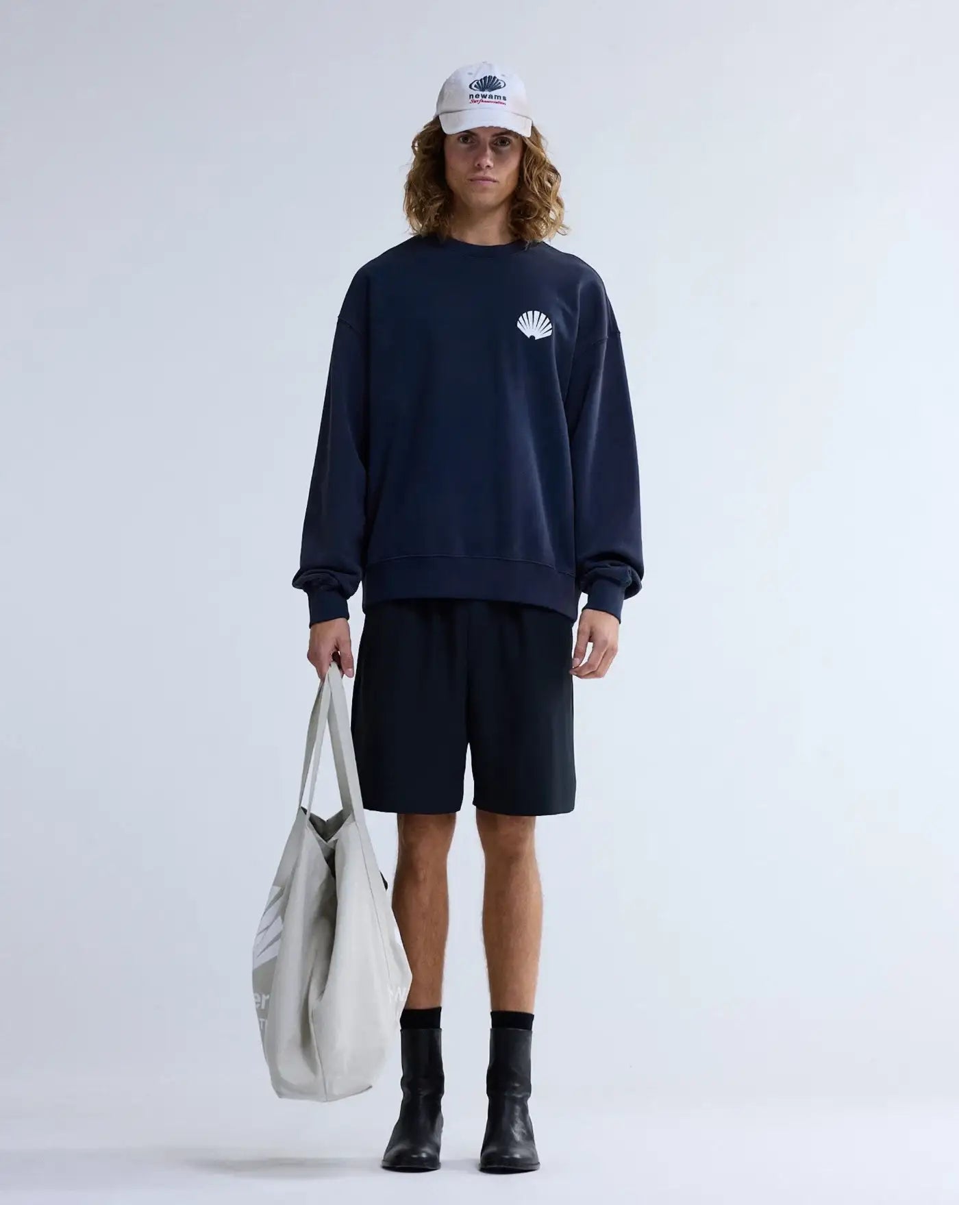 Sudadera New Amsterdam Logo Crew ecj 2601116001 NAVY NEW AMSTERDAM 