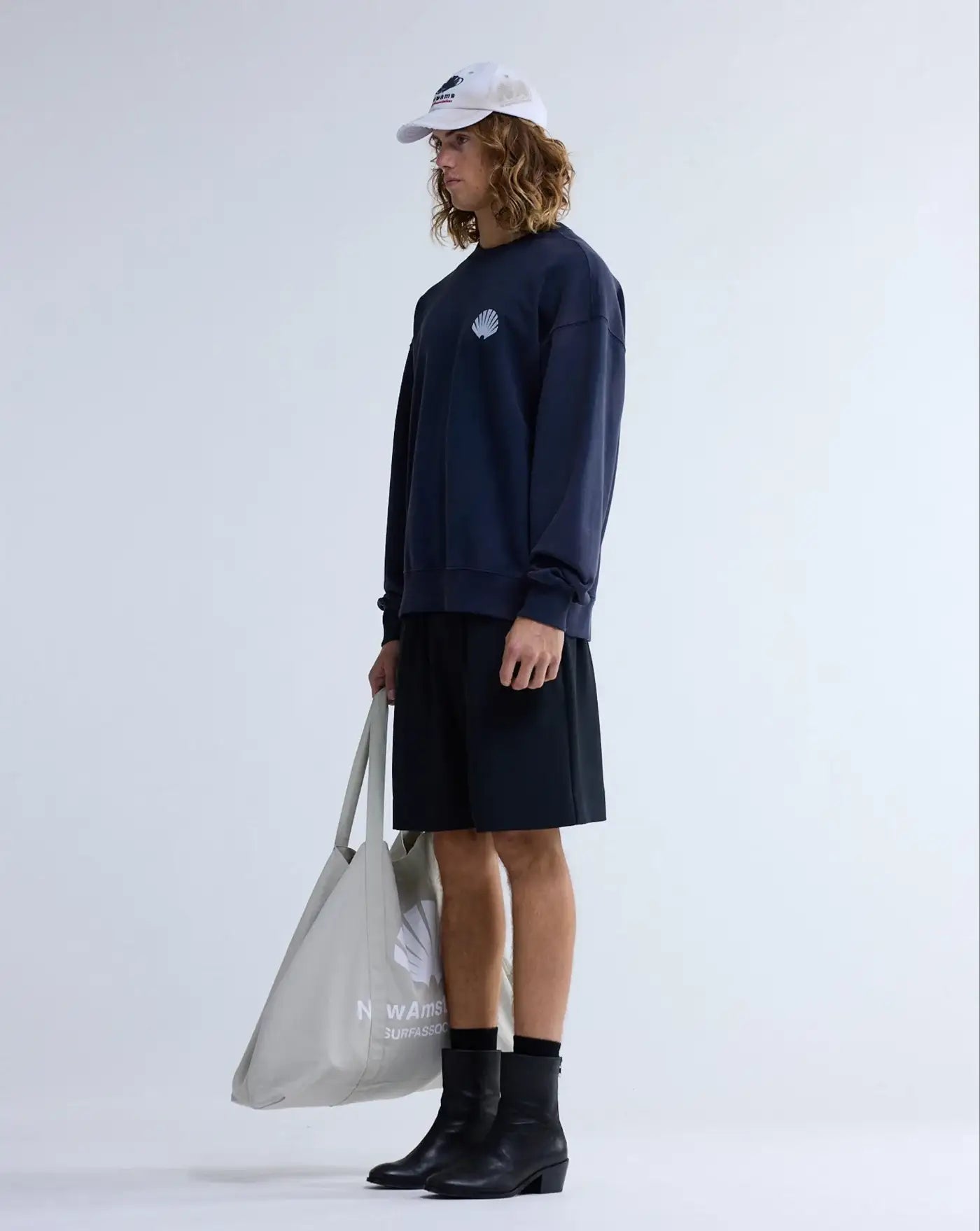 Sudadera New Amsterdam Logo Crew ecj 2601116001 NAVY NEW AMSTERDAM 