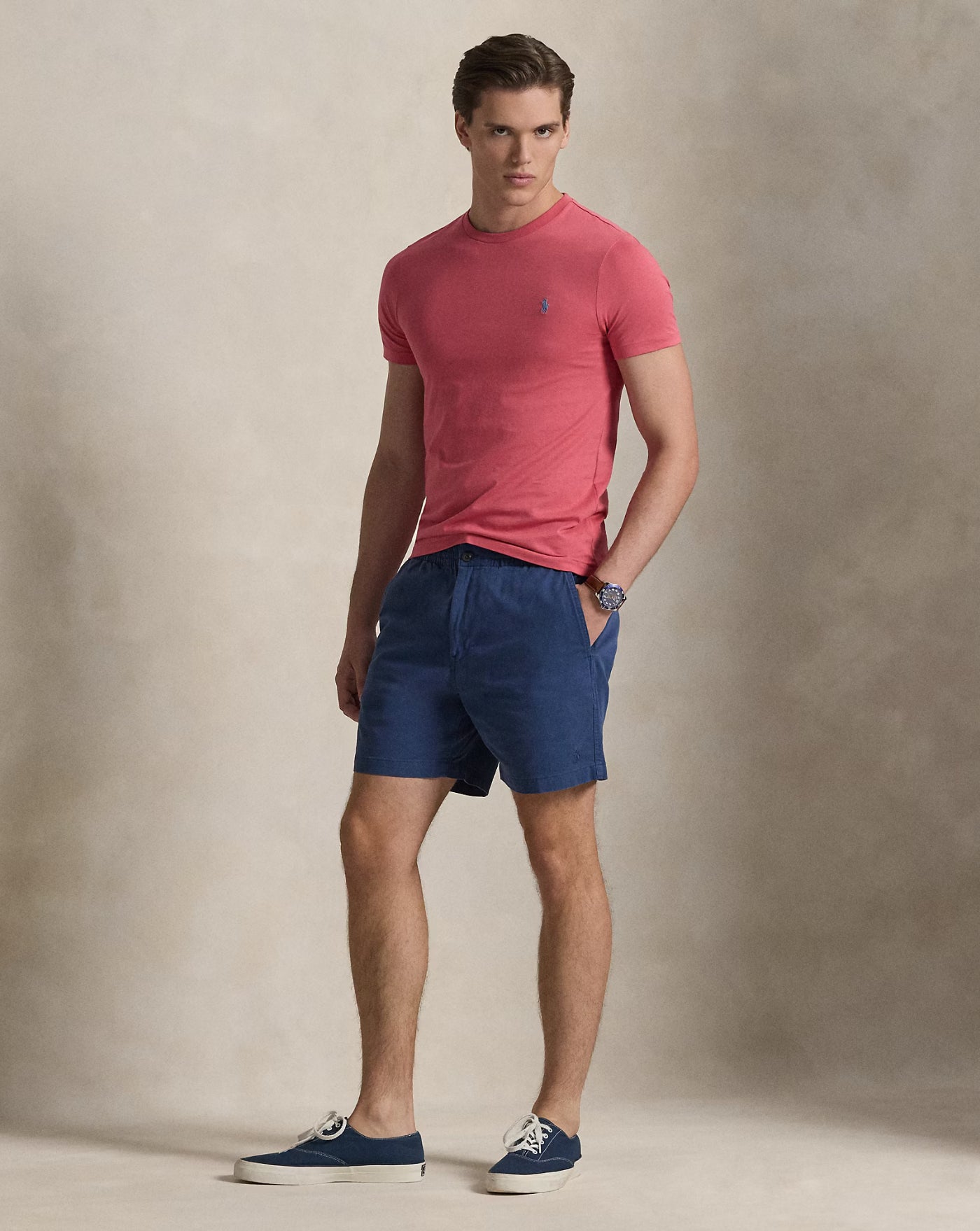 Camiseta Polo Ralph Lauren Basic 710671438515 RED SKY/C7215 POLO RALPH LAUREN 