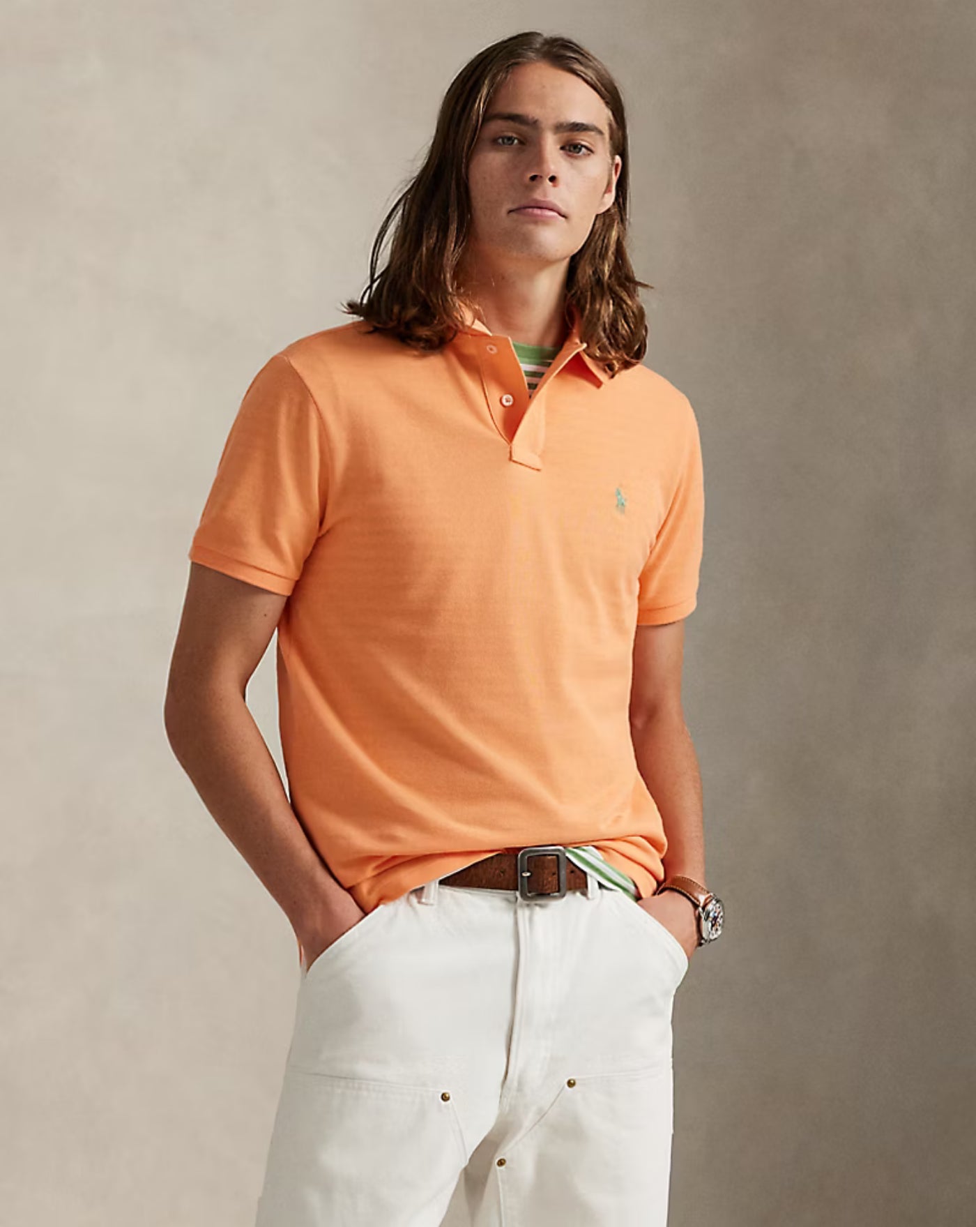 Polo Polo Ralph Lauren Basic 710680784465 POMPANO ORANGE/C5566 POLO RALPH LAUREN 