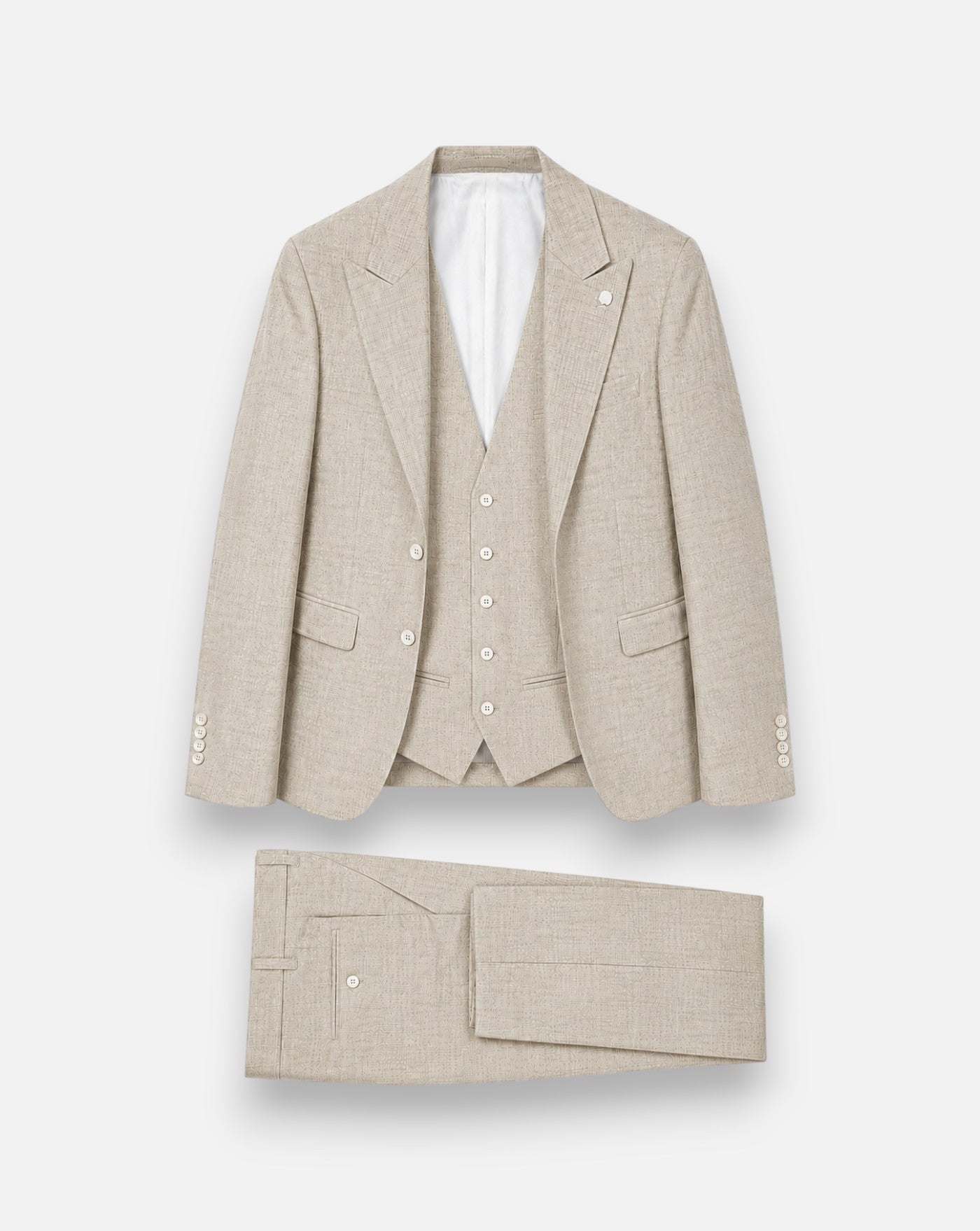 Traje Ramon Sanjurjo 3 Piezas RS8366 8069 12BEIGE RAMON SANJURJO 