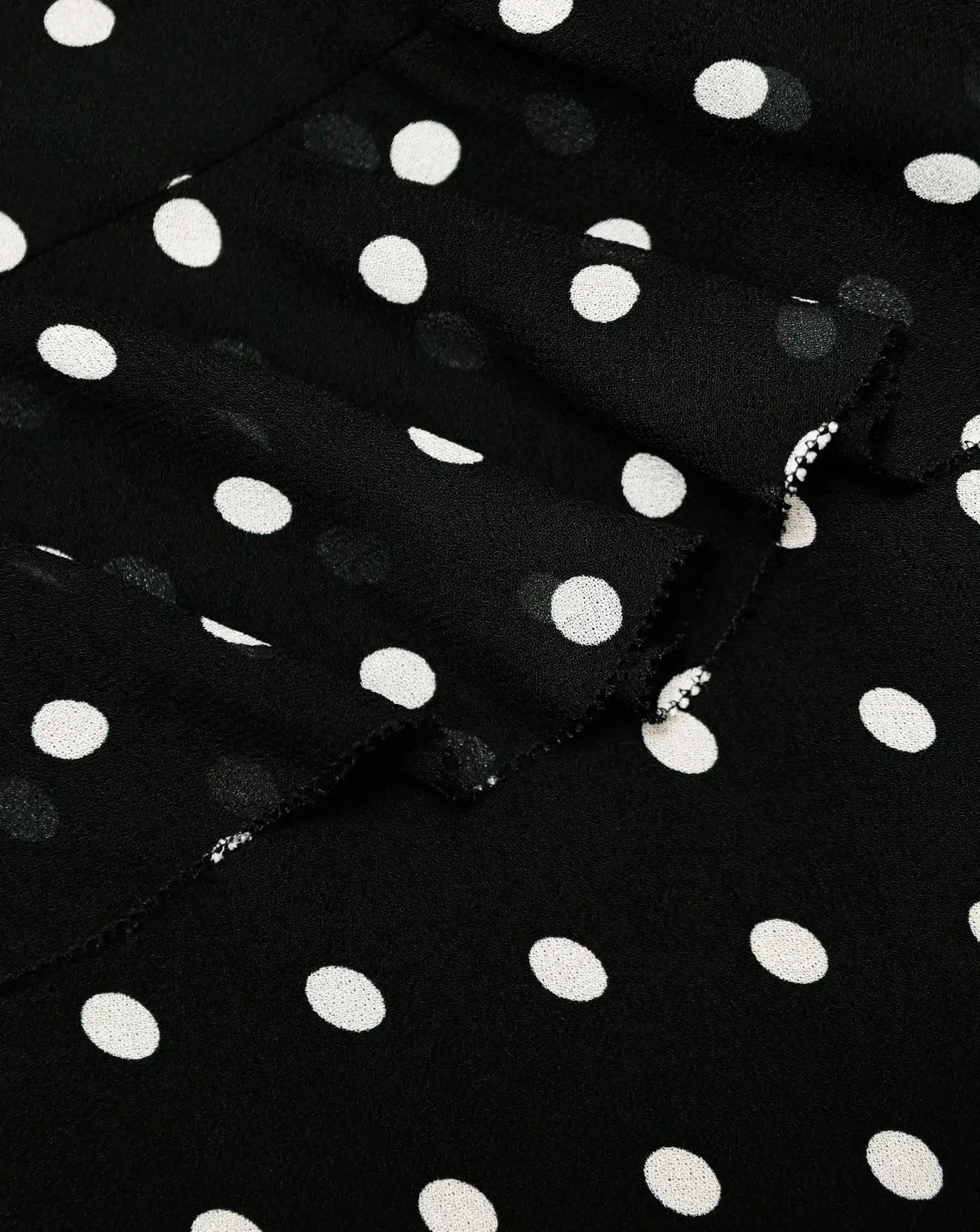 Vestido Self Portrait Black Polka Dot Georgette Maxi Dress SS26176XB BLACK SELF-PORTRAIT 
