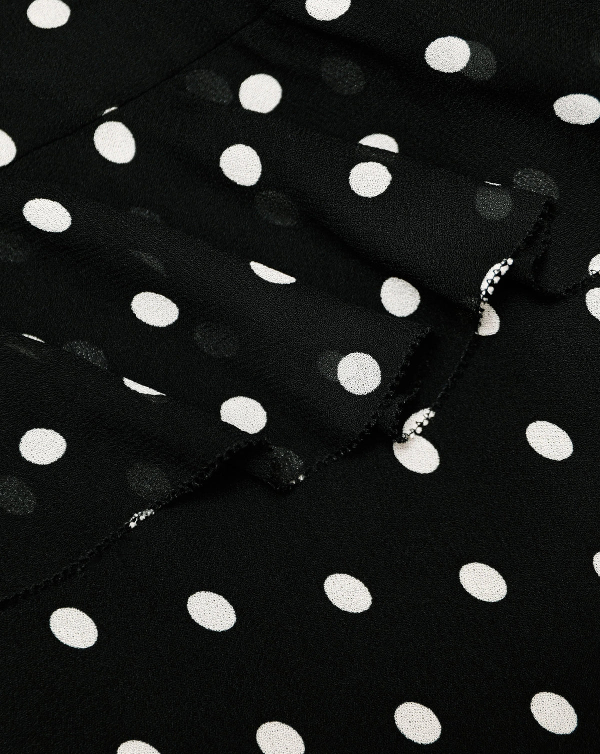 Vestido Self Portrait Black Polka Dot Georgette Maxi Dress SS26176XB BLACK SELF-PORTRAIT 