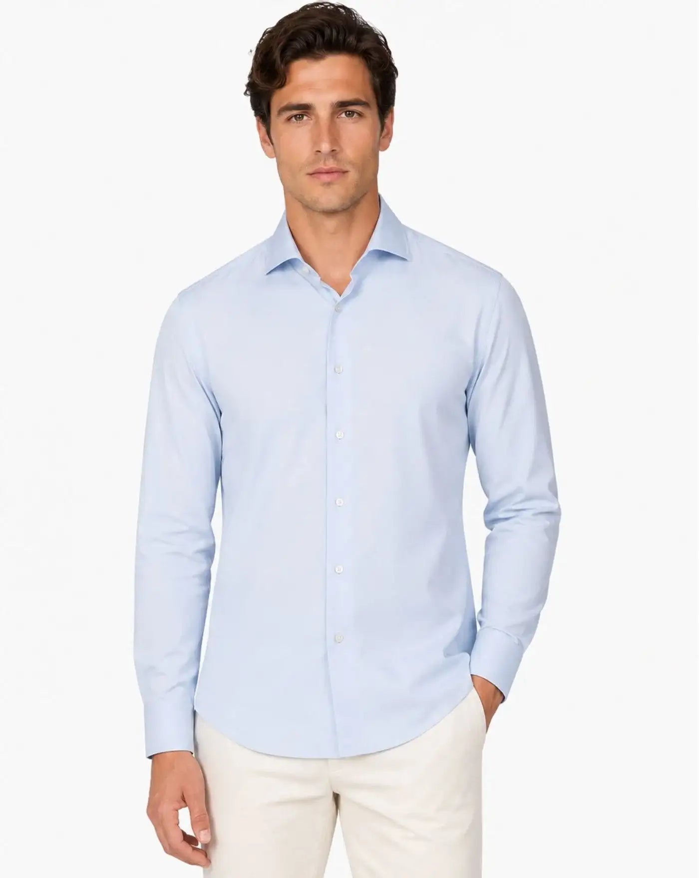 Camisa Traiano Milano Rossini Radical Fit T1012311 100 PLAIN TRAIANO MILANO 