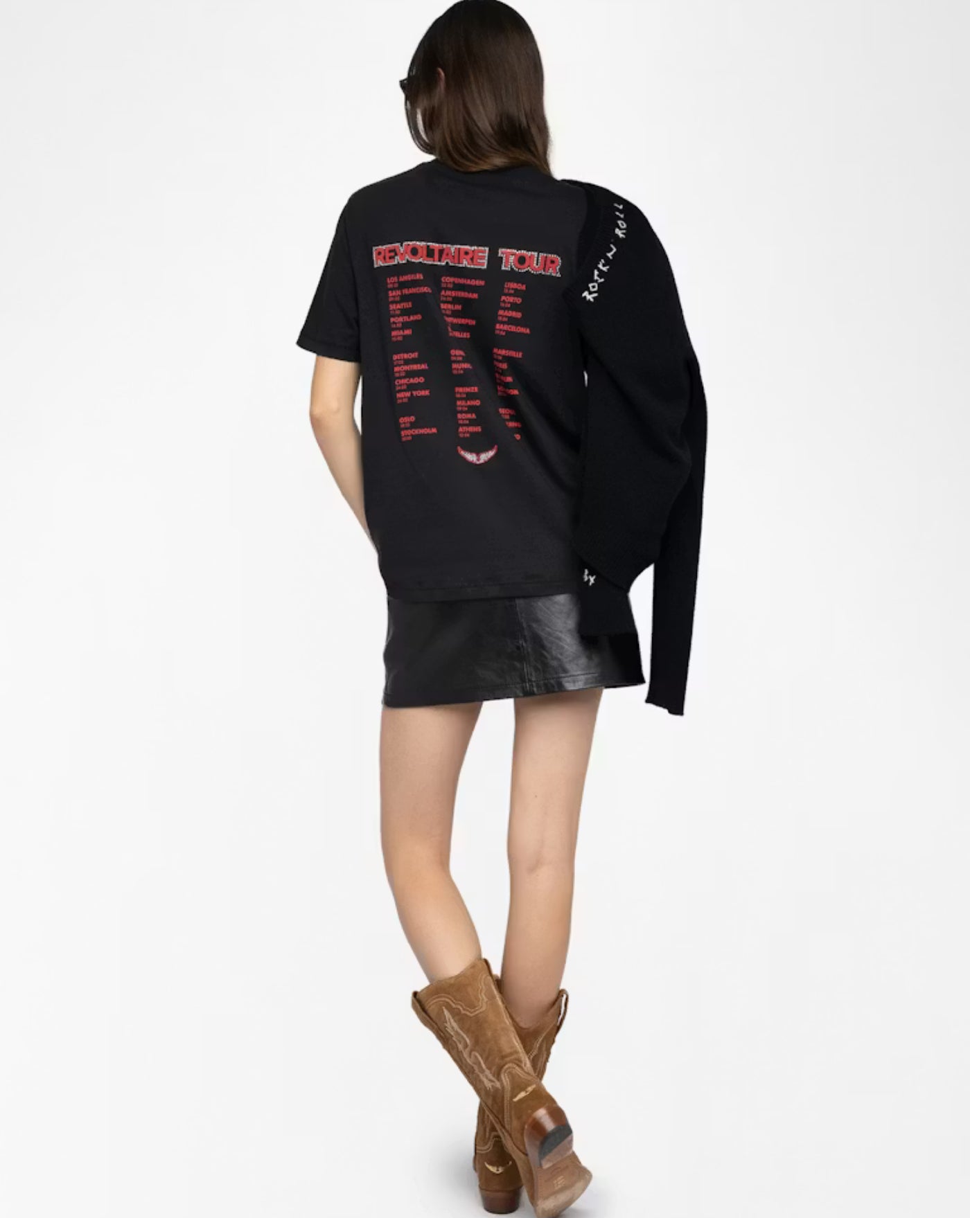 Camiseta Zadig & Voltaire Edwin Hc Heart Wings Strass JWTS02856 011 ZADIG & VOLTAIRE 