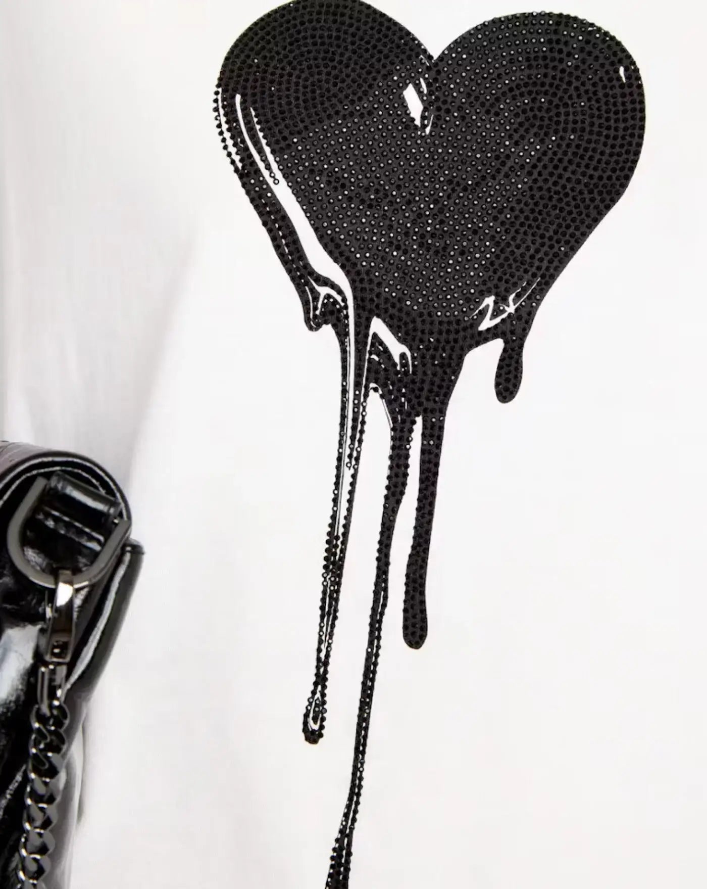 Camiseta Zadig & Voltaire Walk Hc Flowing Heart Strass JWTS02858 103 ZADIG & VOLTAIRE 