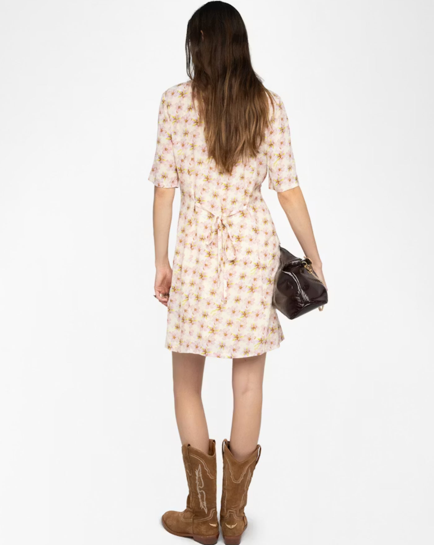 Vestido Zadig & Voltaire Rodalas Smooth Mirror Flowers WWDR02634 716 ZADIG & VOLTAIRE 