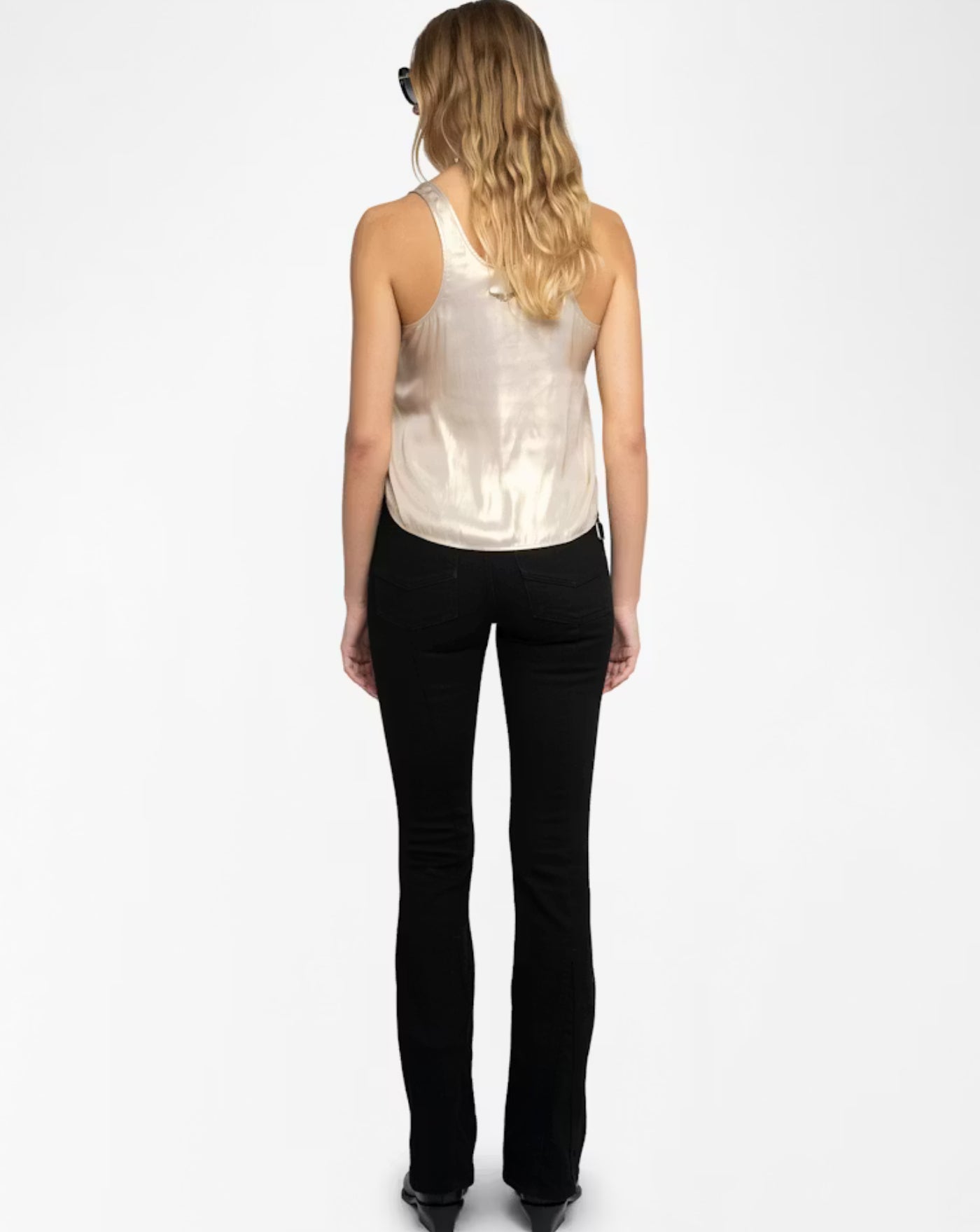 Top Zadig & Voltaire Tarys Stain Gold WWTO01986 700 ZADIG & VOLTAIRE 