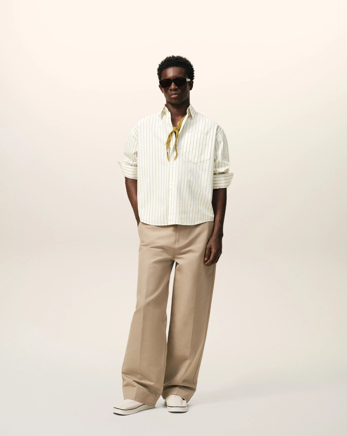 Camisa Ami Paris Boxy Long Sleeves USH766CO0220 A075 AMI PARIS 