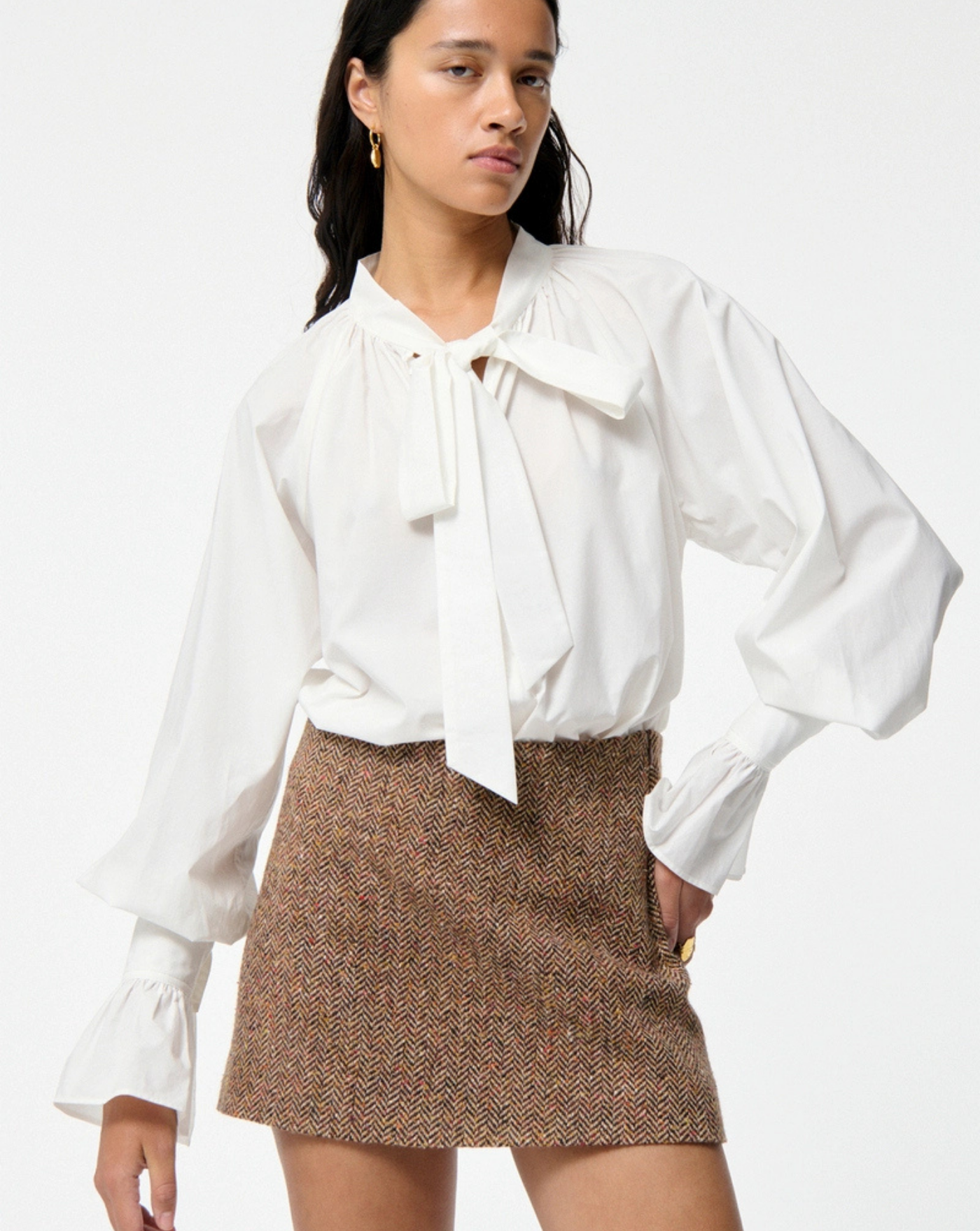 Blusa Vanessa Bruno Fatima 4EVA69V09816 WHITE VANESSA BRUNO 