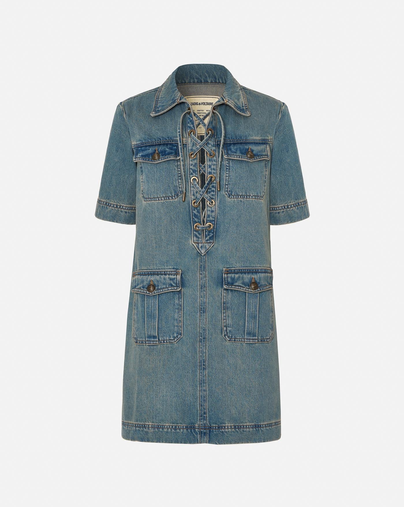 Vestido Zadig & Voltaire Record WWDR02533 LIGHT BLUE 409 ZADIG & VOLTAIRE 