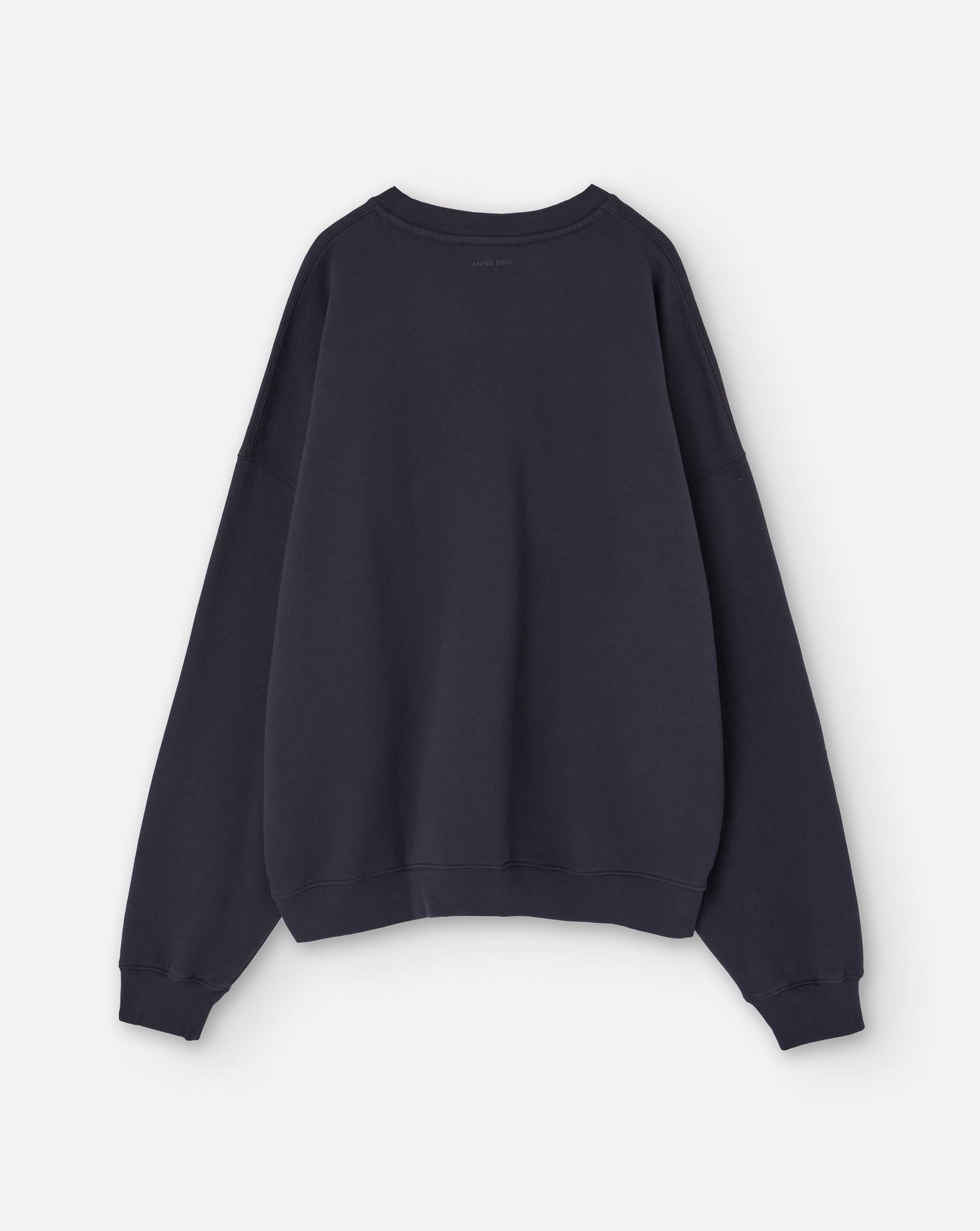 Sudadera Anine Bing Miles A0810025009 WASHED BLACK ANINE BING 