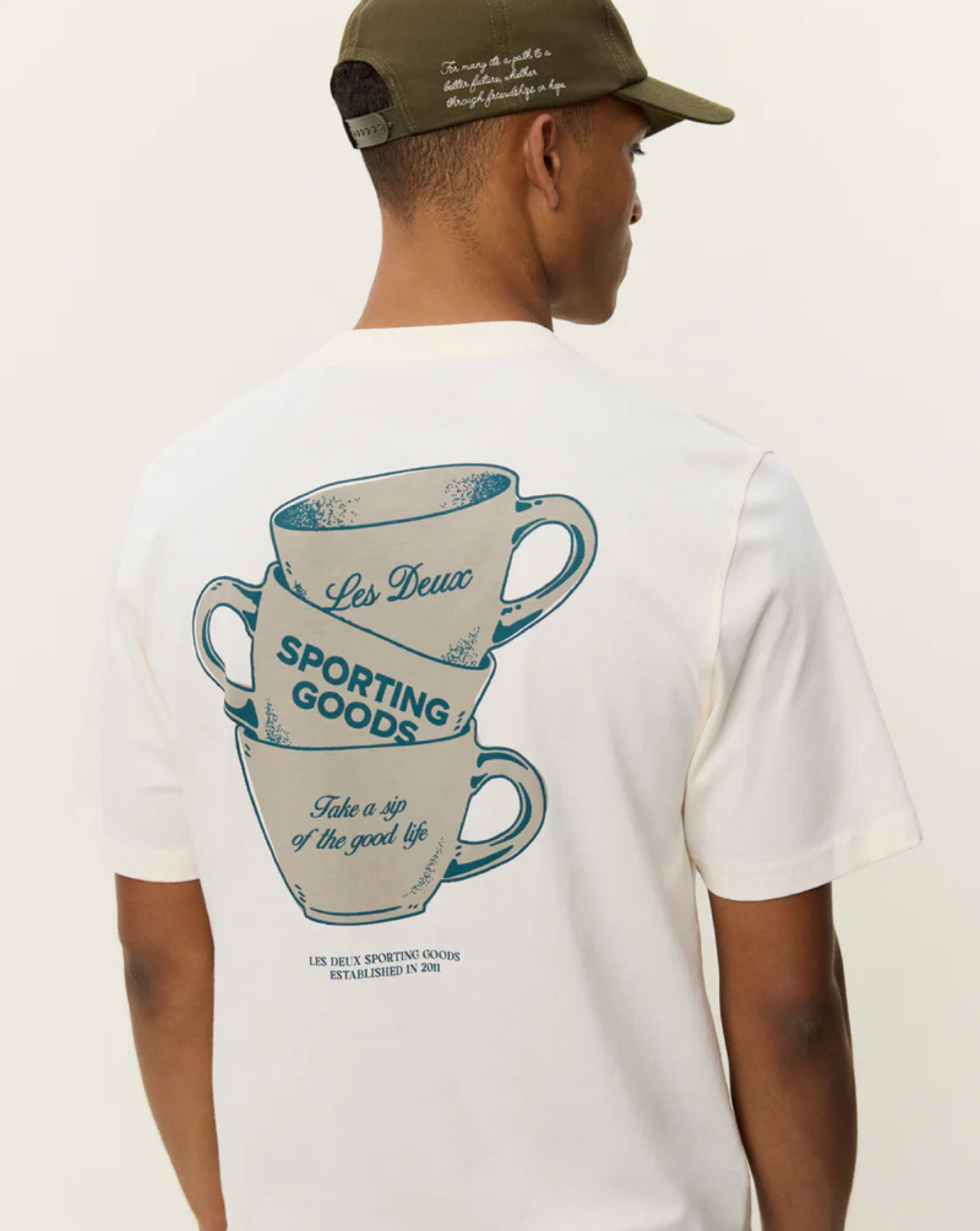 Camiseta Les Deux Ben artist t-shirt 1001565 211EGGNOG WHITE LES DEUX 