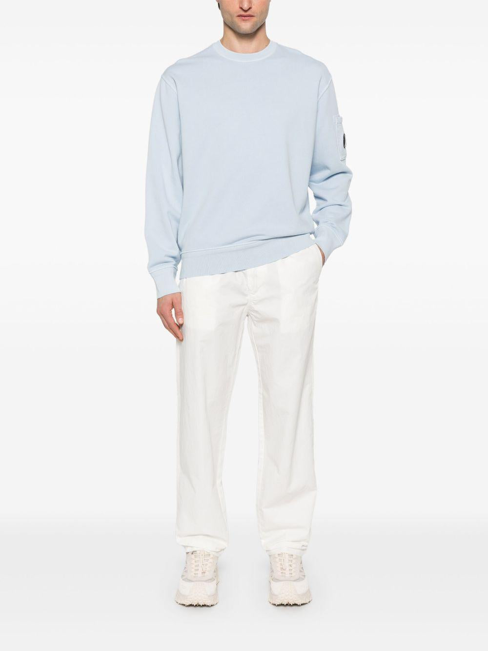 Sudadera C.P. Company Cotton Diagonal Fleece<BR/> 18CMSS098A110044R 814 C.P. COMPANY 