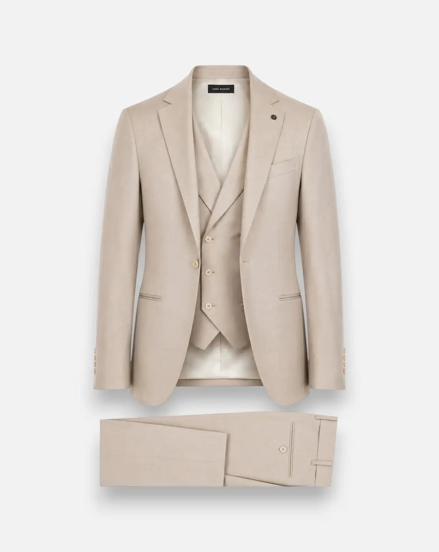 Traje Lubiam 3 Piezas 53311/01.3438/1380 BEIGE LUIGI BIANCHI MANTOVA 
