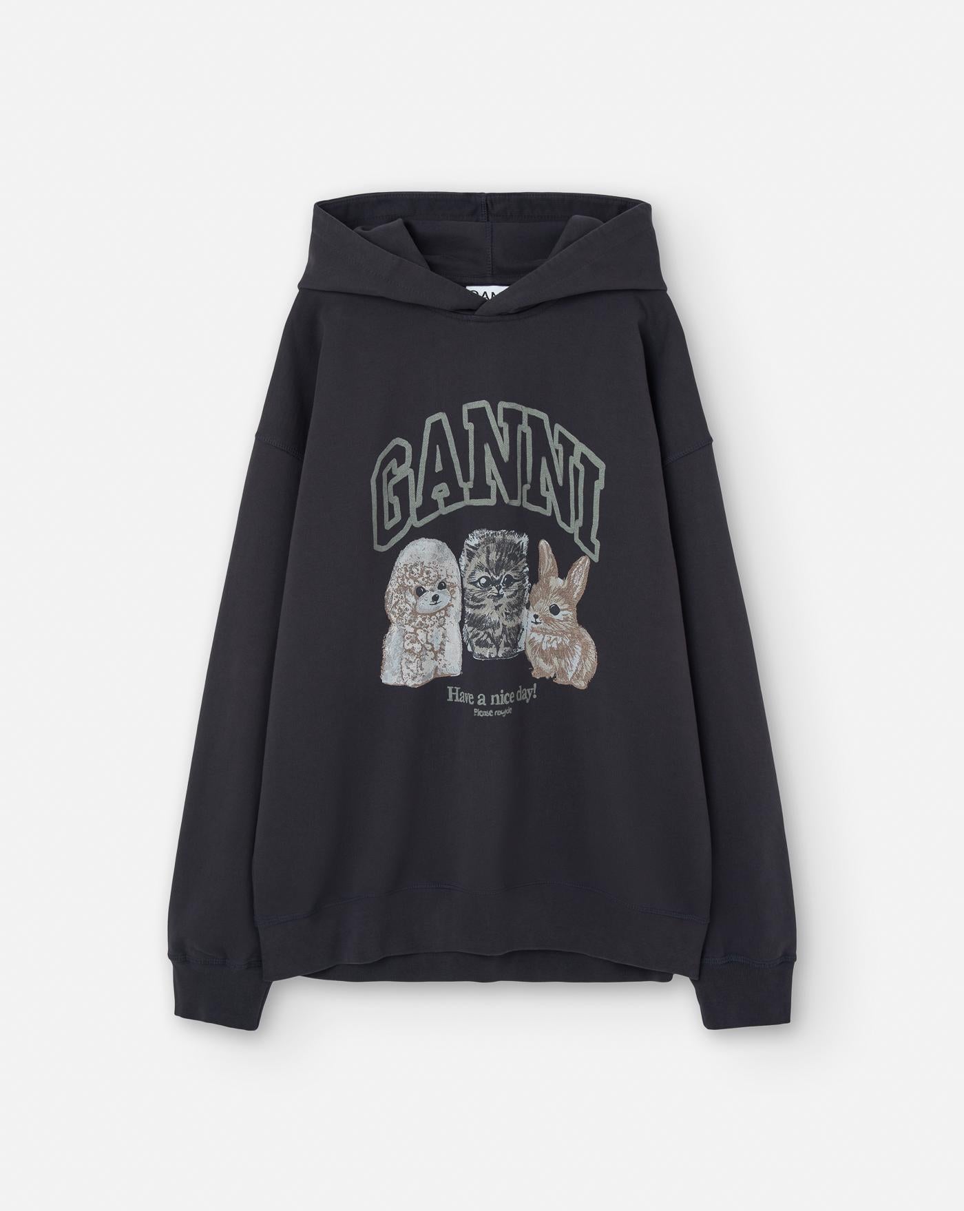 Sudadera Ganni Animals T4270 252 GANNI 