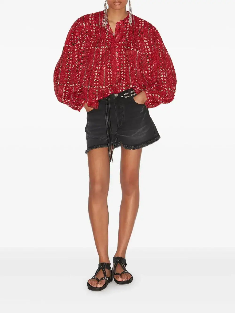 Camisa Isabel Marant Salika HT0022FAC1J19E 70RD ISABEL MARANT 