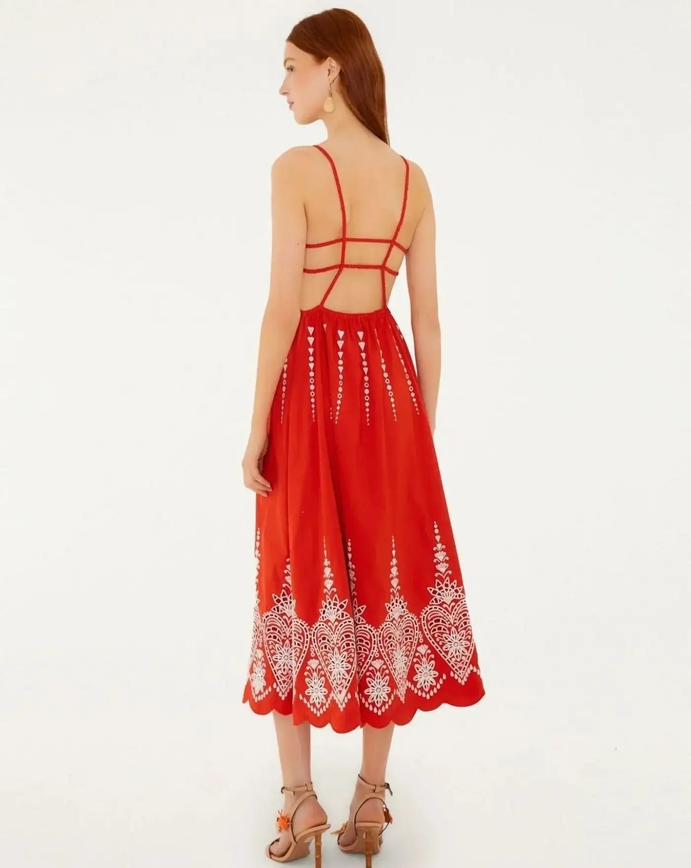 Vestido Farm Rio Heart Richilieur 355789 RED FARM RIO 