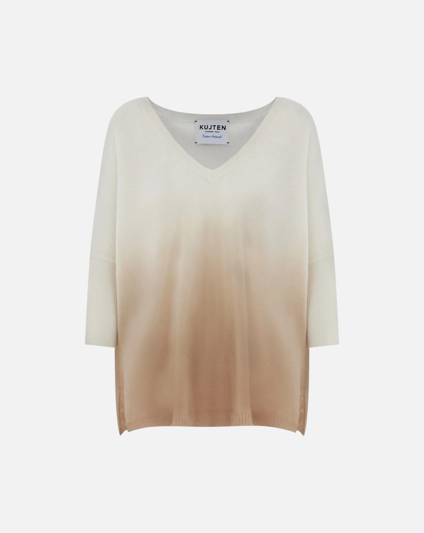 Sueter Kujten Pull Minie Dye Organic Blanc F2034 ORGANIC BLANC KUJTEN 