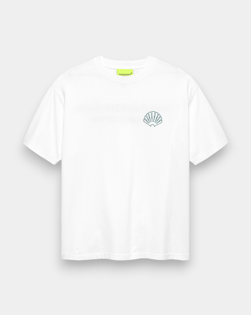 Camiseta New Amsterdam Logo Tee 2601063001 WHITE/SEA GREEN NEW AMSTERDAM 