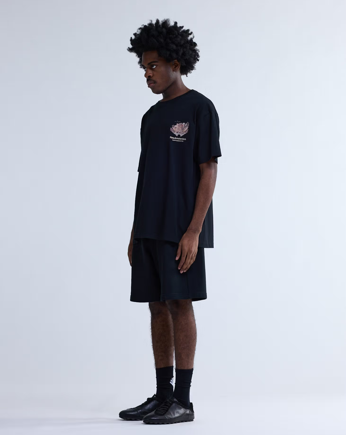 Camiseta New Amsterdam Tropical Tee 2601074002 BLACK NEW AMSTERDAM 