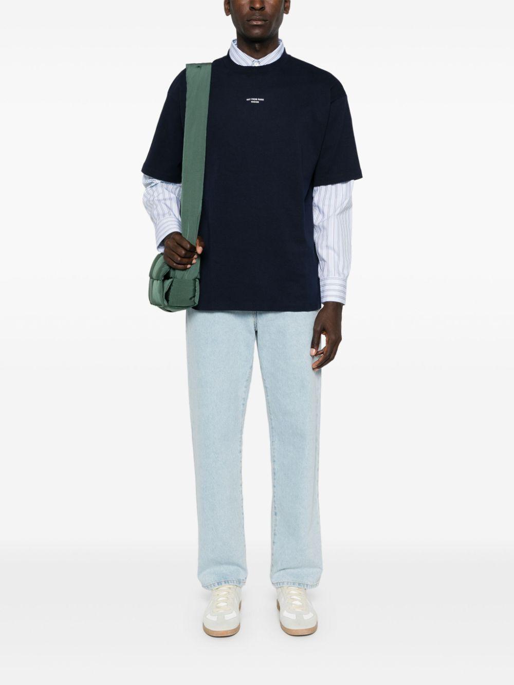 Camiseta Drole de Monsieur Le T-Shirt Slogan Classique TS202  CO002 NY DROLE DE MONSIEUR 