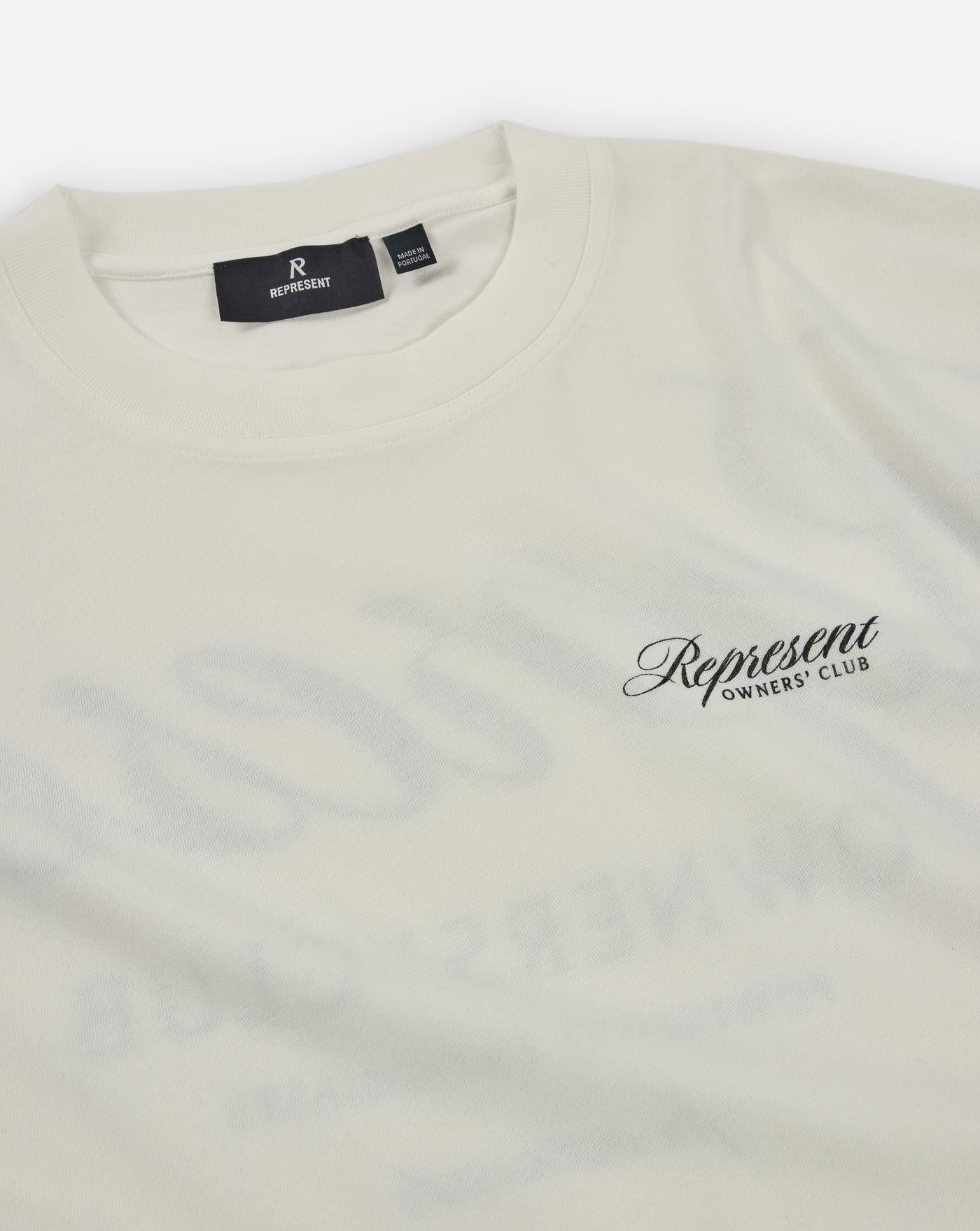 Camiseta Represent Owners Club Script OCM41201 072FLAT WHITE REPRESENT 