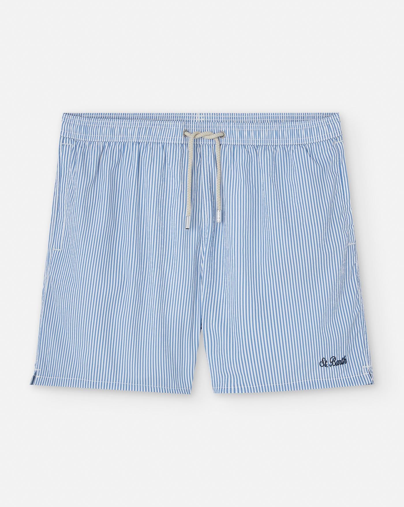 Bañador Mc2 Saint Barth Seersucker PATM001 01058H SEERSUCKER STRIPES 31 MC2 SAINT BARTH 