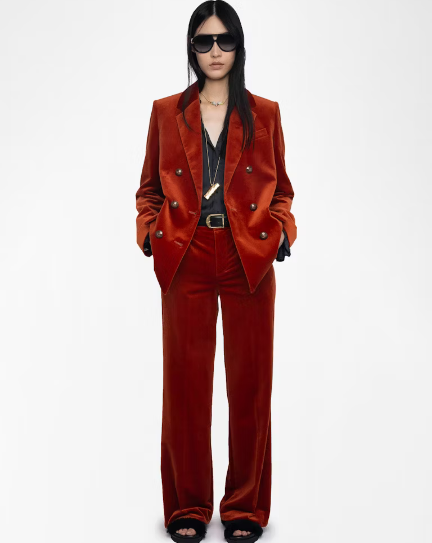 Pantalon Zadig & Voltaire Panol Velours WWPA01868 212 ZADIG & VOLTAIRE 