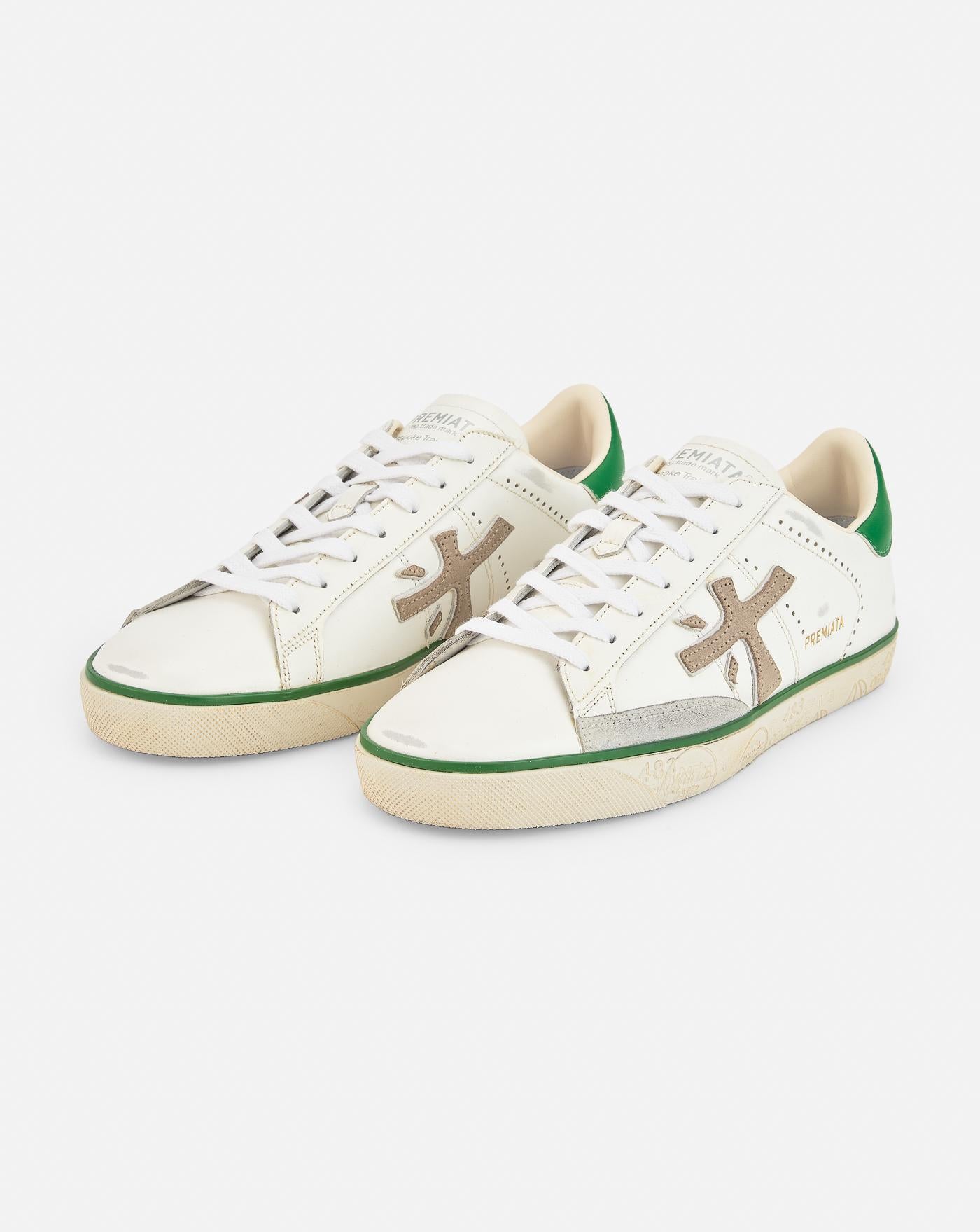 Zapatillas Premiata Steven Var 6645 STEVEN VAR 6645 WHITE/GREEN PREMIATA 