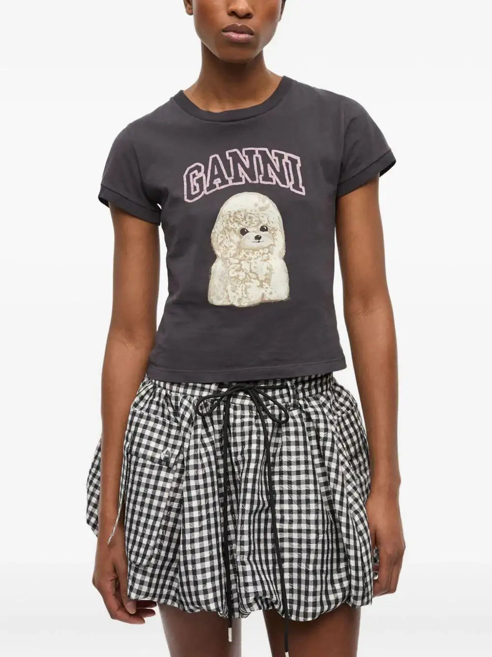 Camiseta Ganni Poodle Baby T4239 252 GANNI 