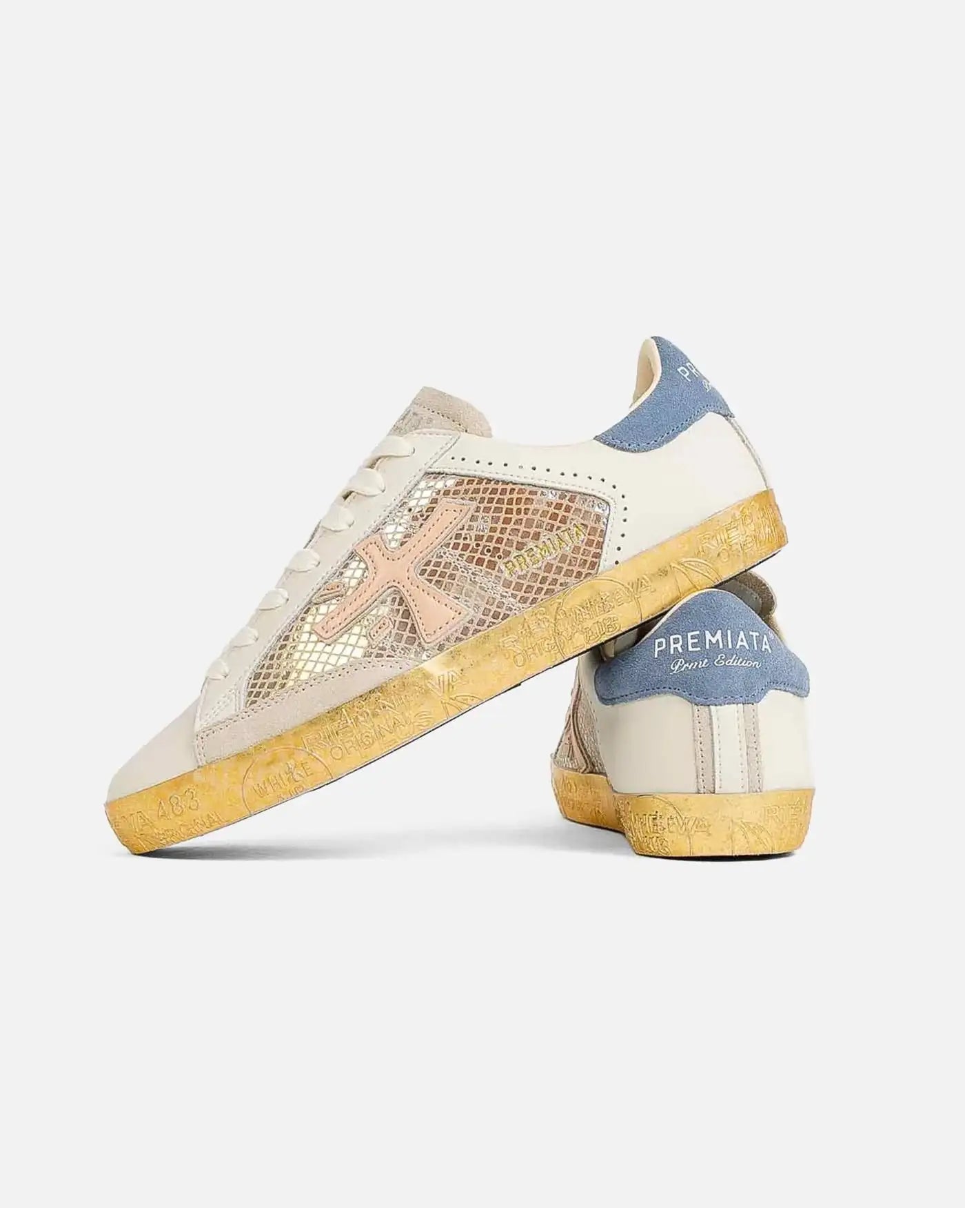 Zapatillas Premiata Stevend Var 6666 STEVEND VAR 6666 BEIGE/BLUE PREMIATA 