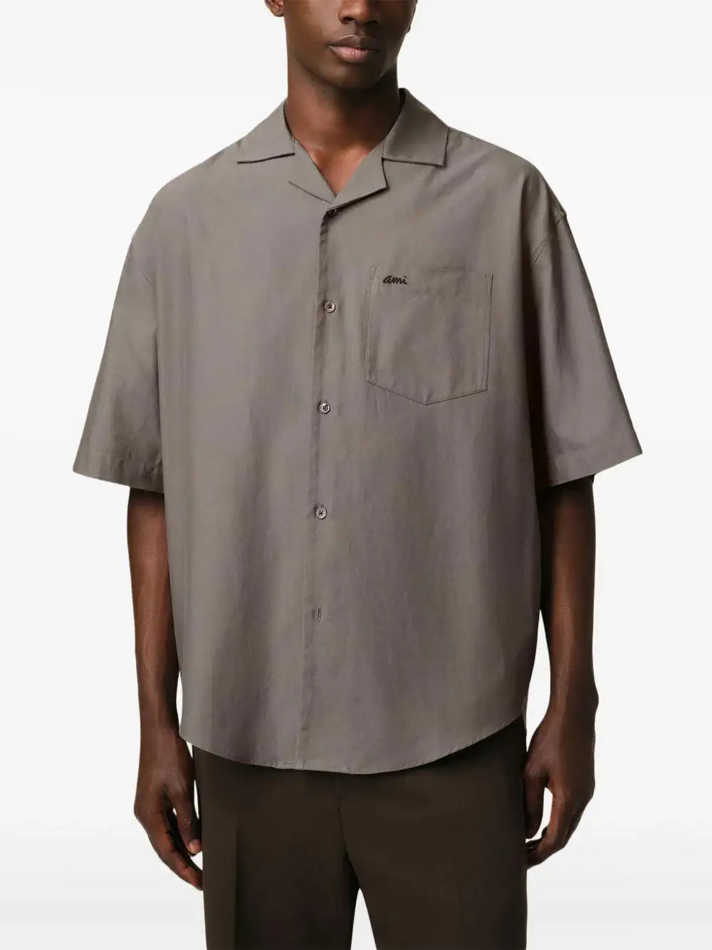 Camisa Ami Paris Short Sleeves Boxy Shirt HSH236CO0099 0953 AMI PARIS 