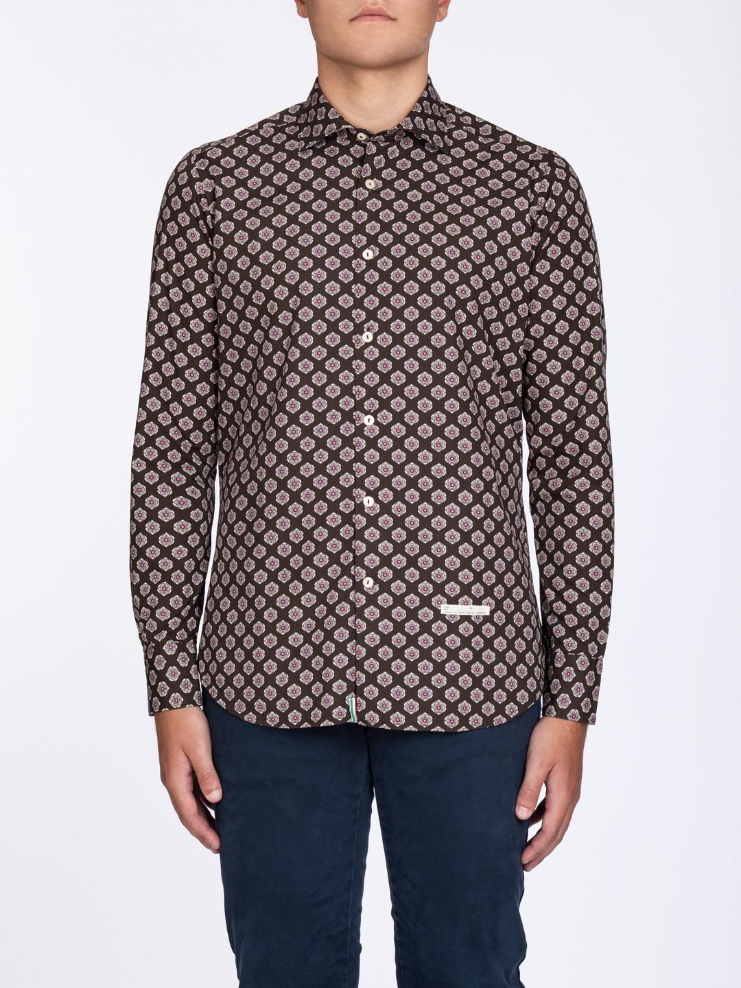 Camisa Tintoria Mattei Estampada 1U29NJWFR2 75 TINTORIA MATTEI 