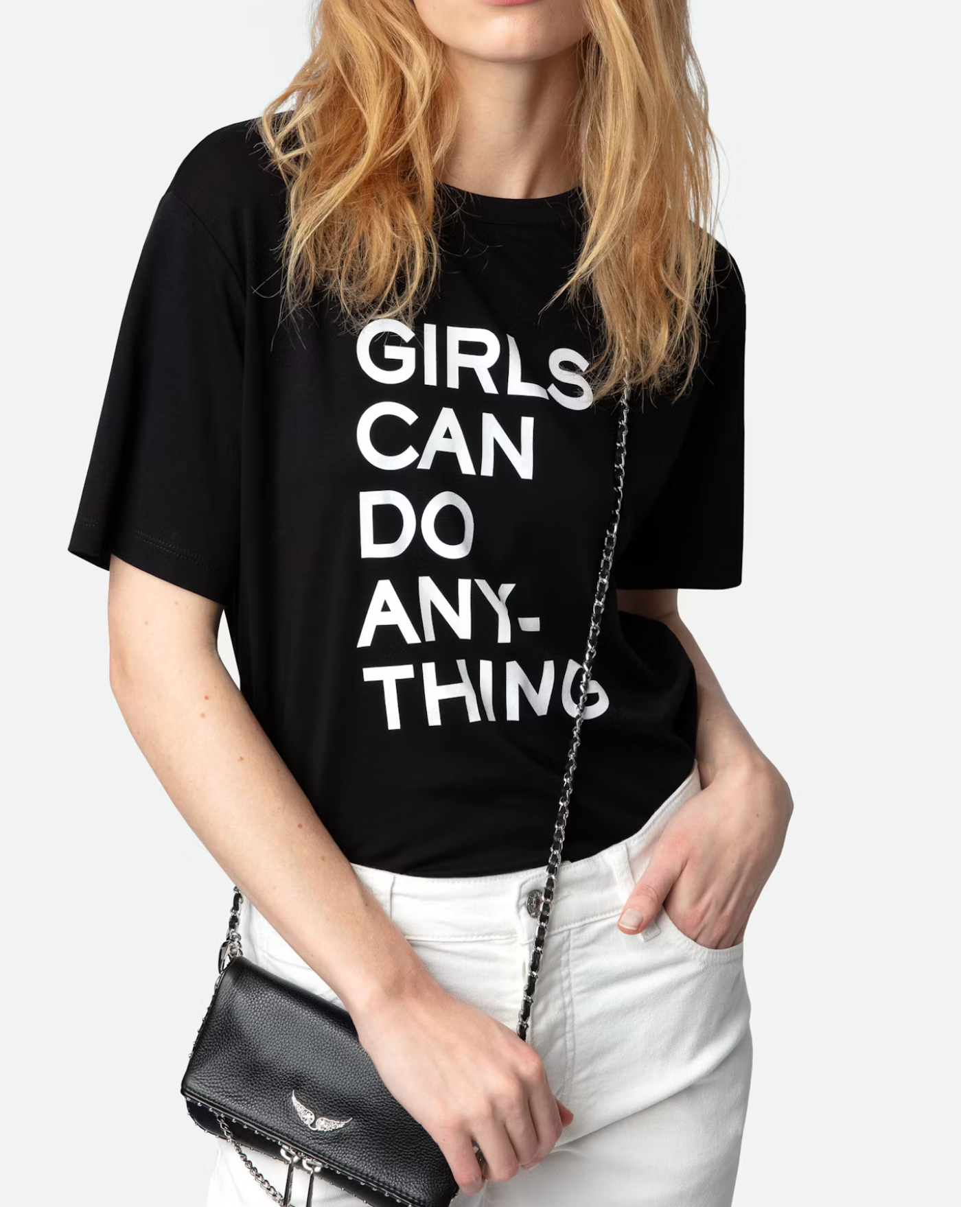 Bolso Zadig & Voltaire Rock Nano Grained Leath Studs LWBA03977 BLACK 011 ZADIG & VOLTAIRE 