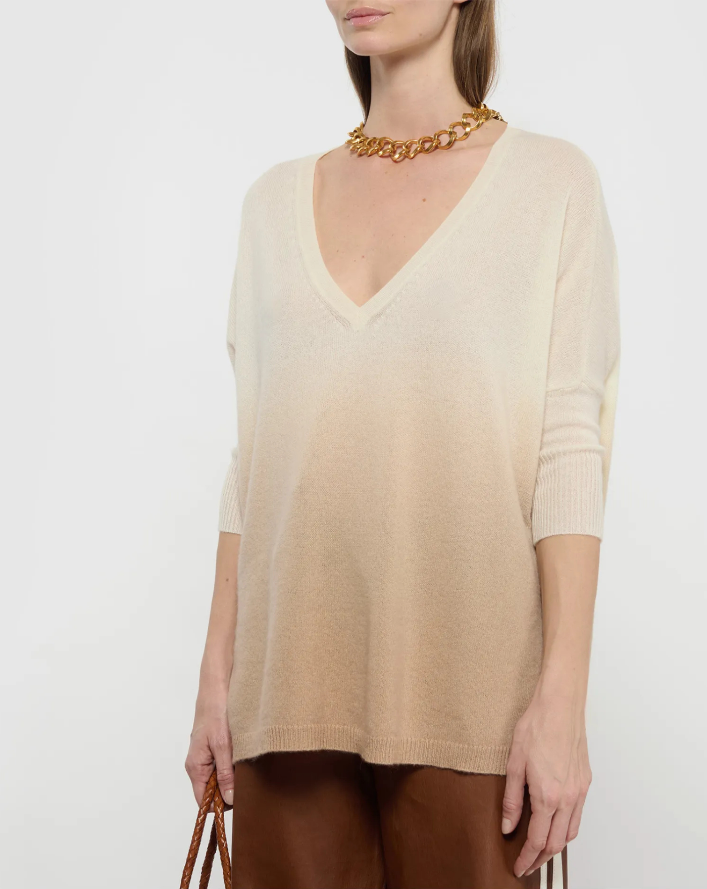 Sueter Kujten Pull Minie Dye Organic Blanc F2034 ORGANIC BLANC KUJTEN 