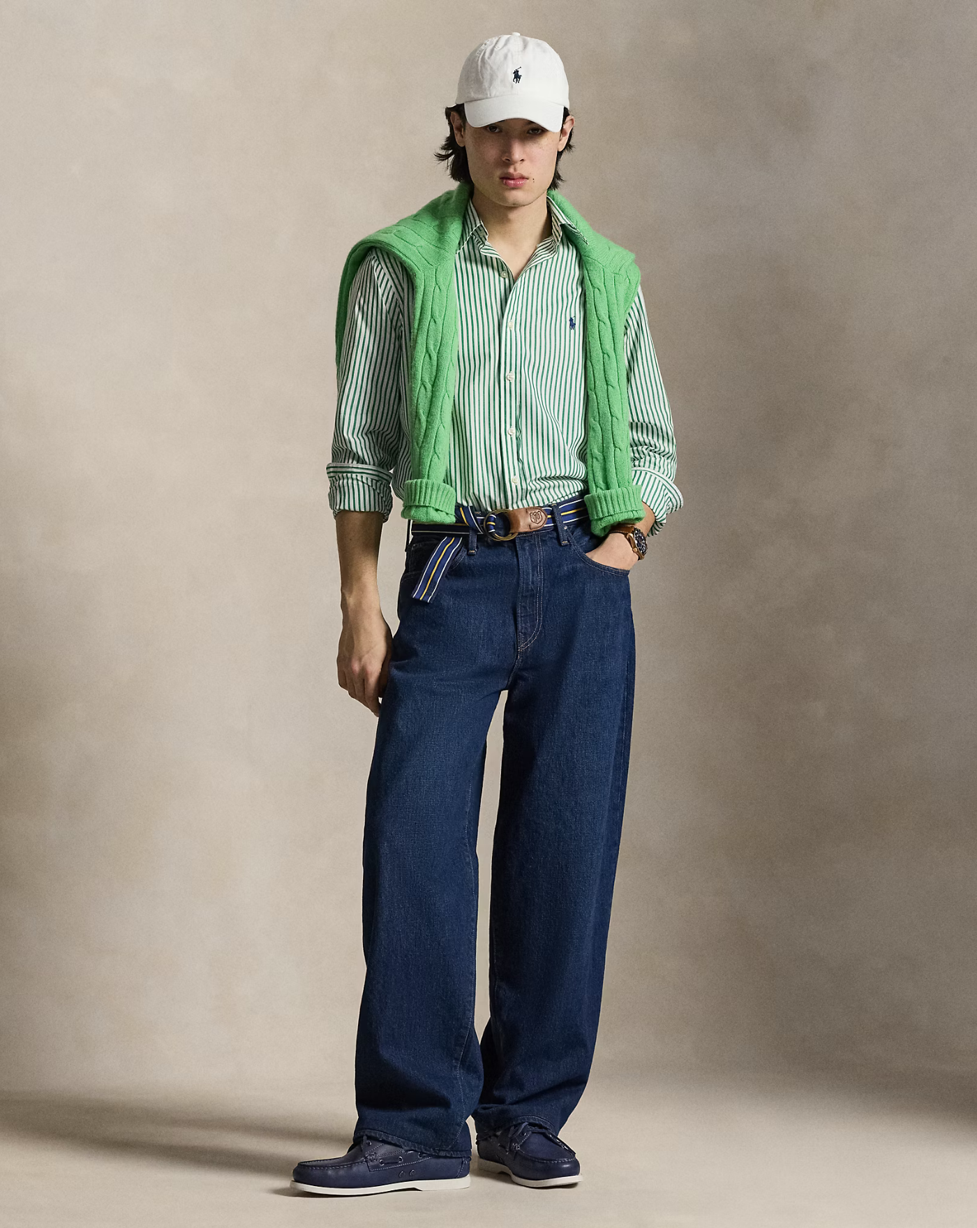 Camisa Polo Ralph Lauren Stripes 710B15595009 3249F WHITE GARDEN TRAIL POLO RALPH LAUREN 