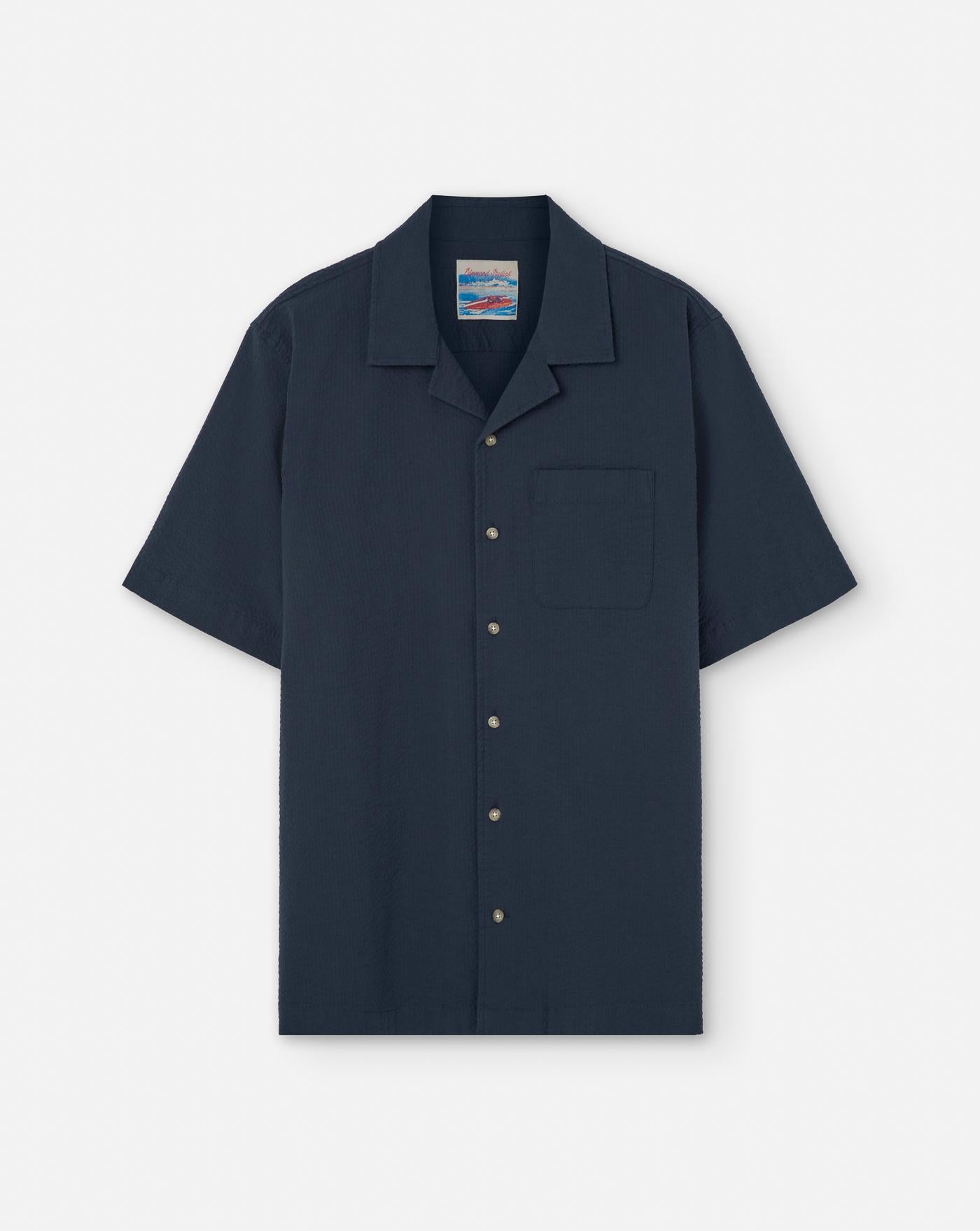 Camisa Edmmond Seersucker 1251006590 PLAIN NAVY EDMMOND 
