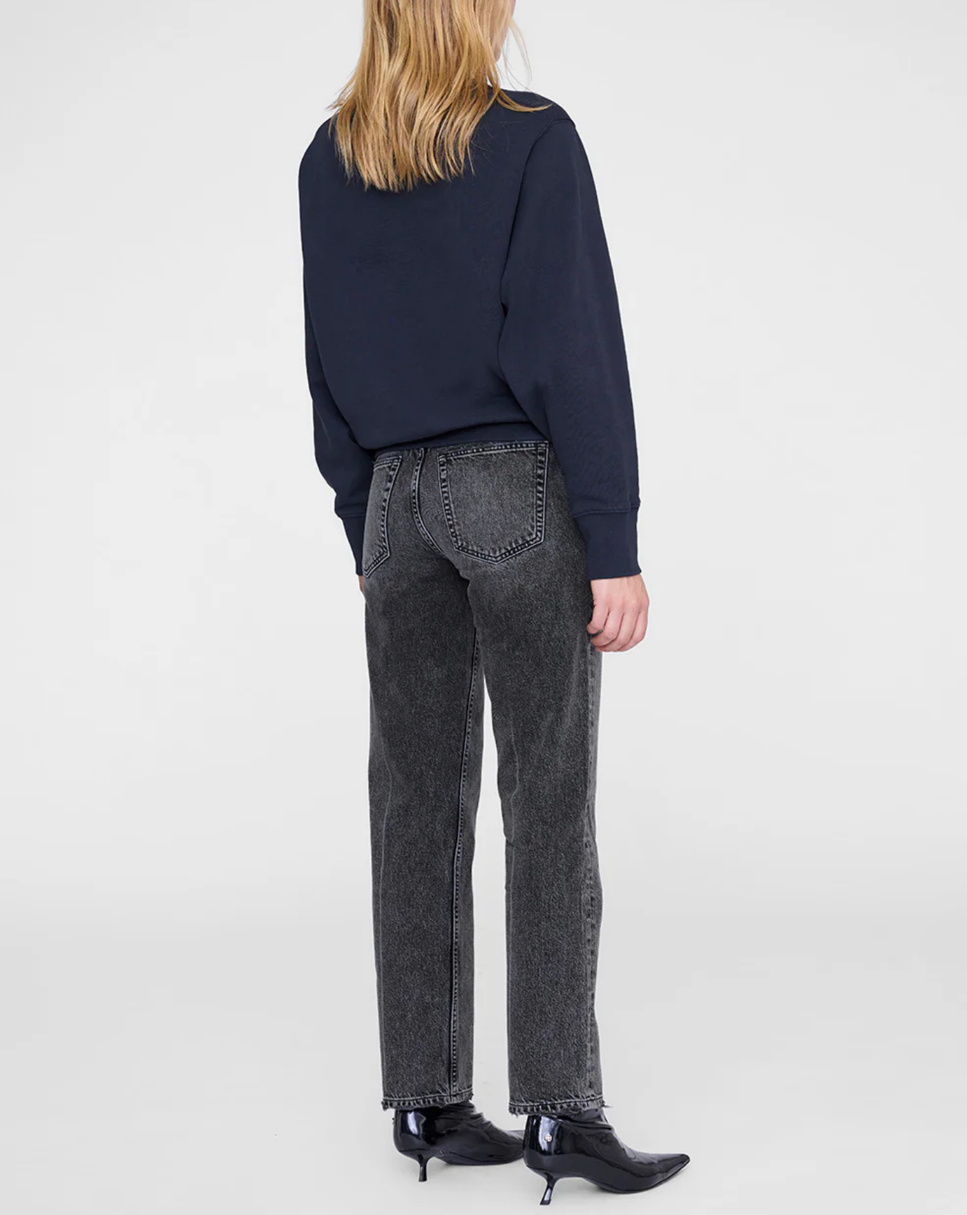 Sudadera Anine Bing Harry Shrunken A0811677VTG BLACK ANINE BING 