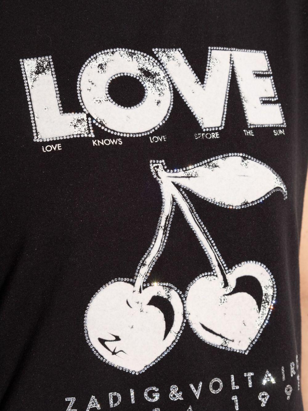 Camiseta Zadig & Voltaire Concert Cherry Love JWTS02684 BLACK ZADIG & VOLTAIRE 