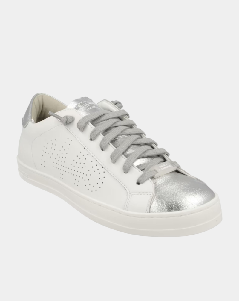Zapatillas P448 John White Silver CORJOHN WHI-SLV P448 