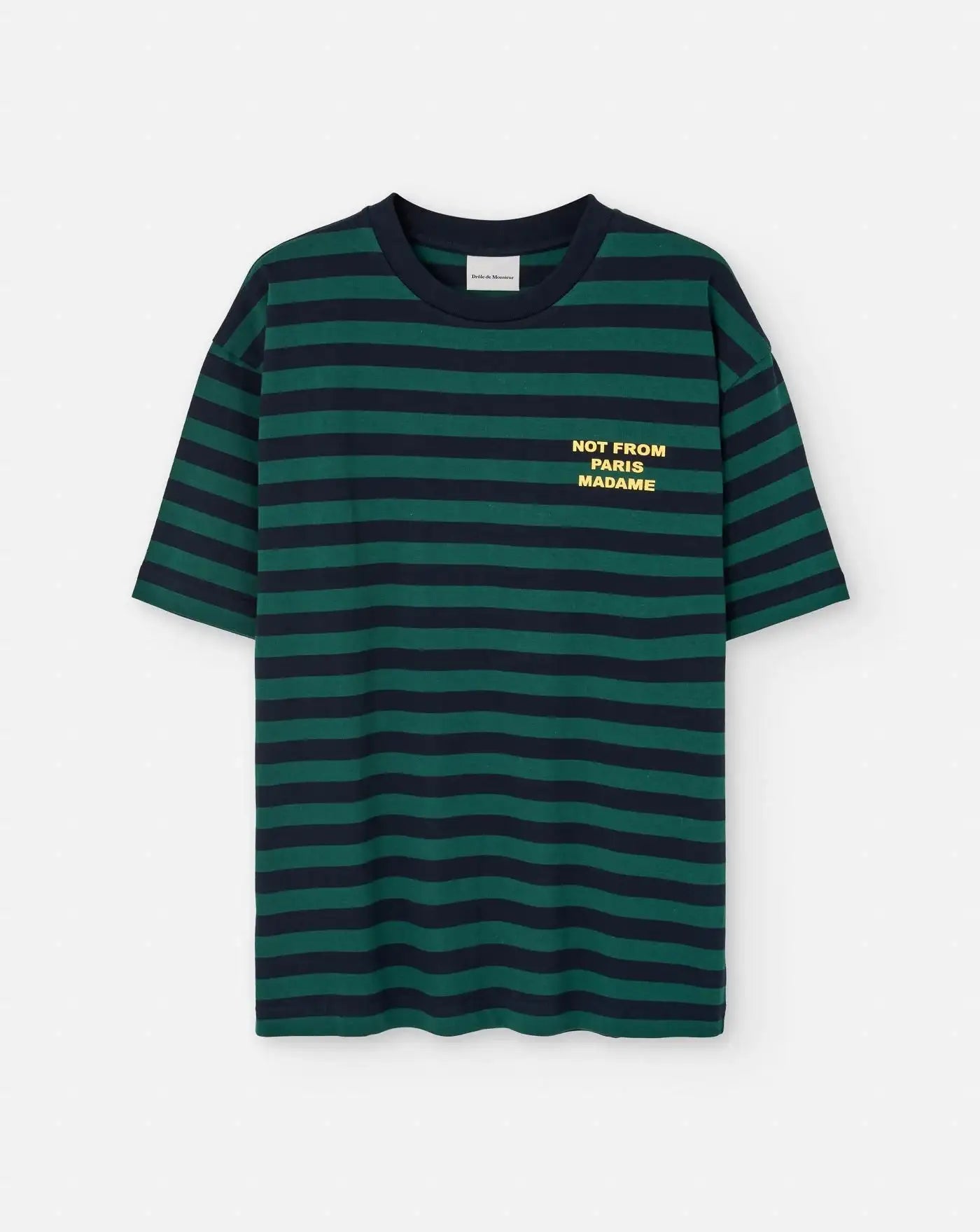 Camiseta Drole de Monsieur Le T-shirt Slogan Rayè TS224 CO135 NAVY DROLE DE MONSIEUR 