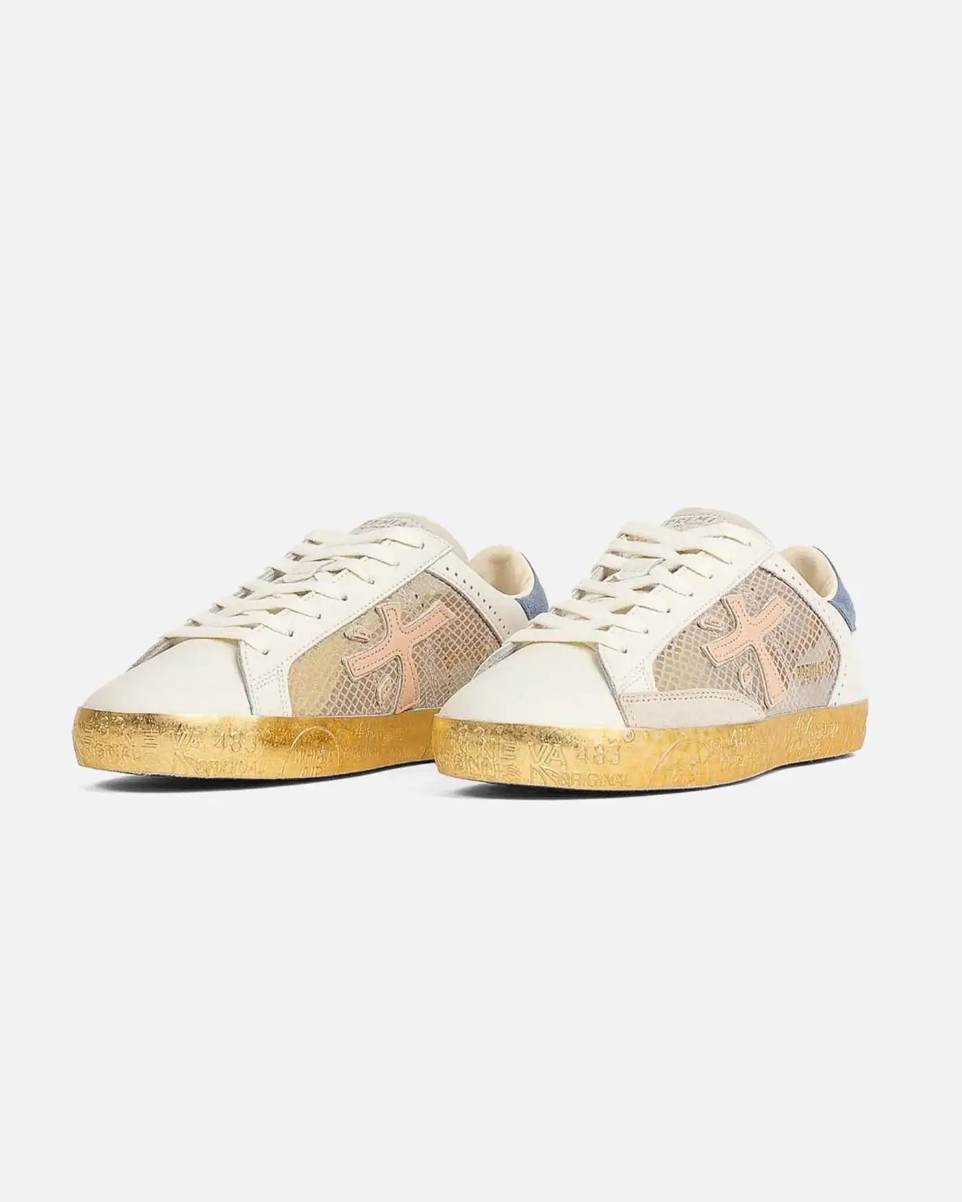 Zapatillas Premiata Stevend Var 6666 STEVEND VAR 6666 BEIGE/BLUE PREMIATA 